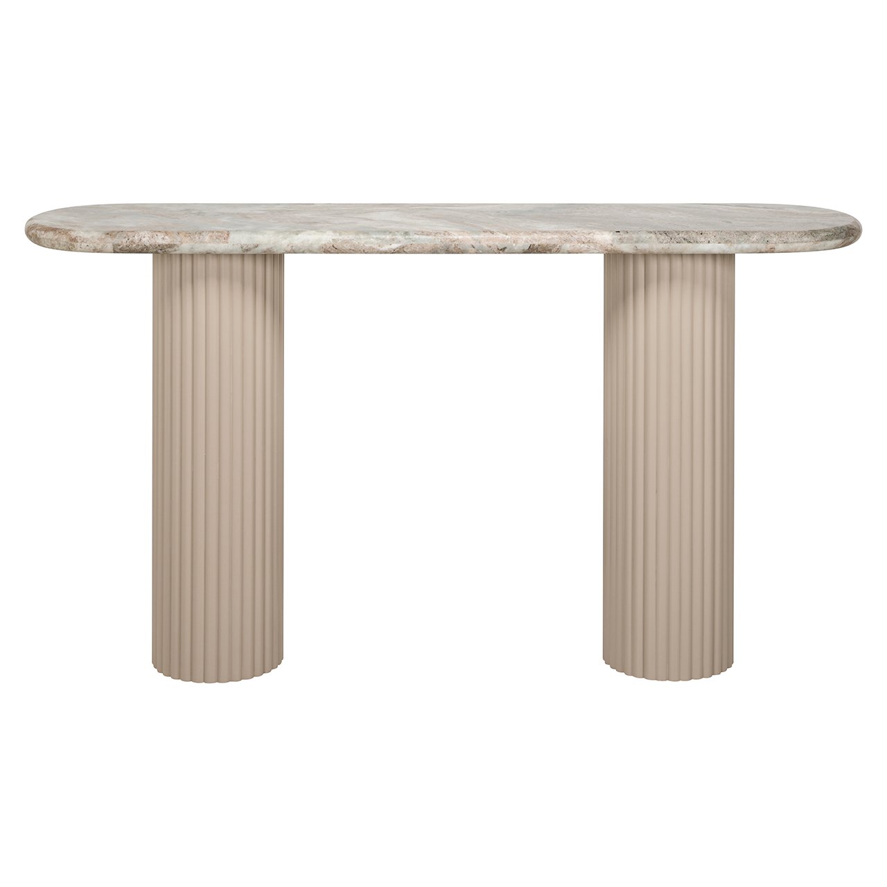 Konsole CORONEL beige mit Marmorplatte