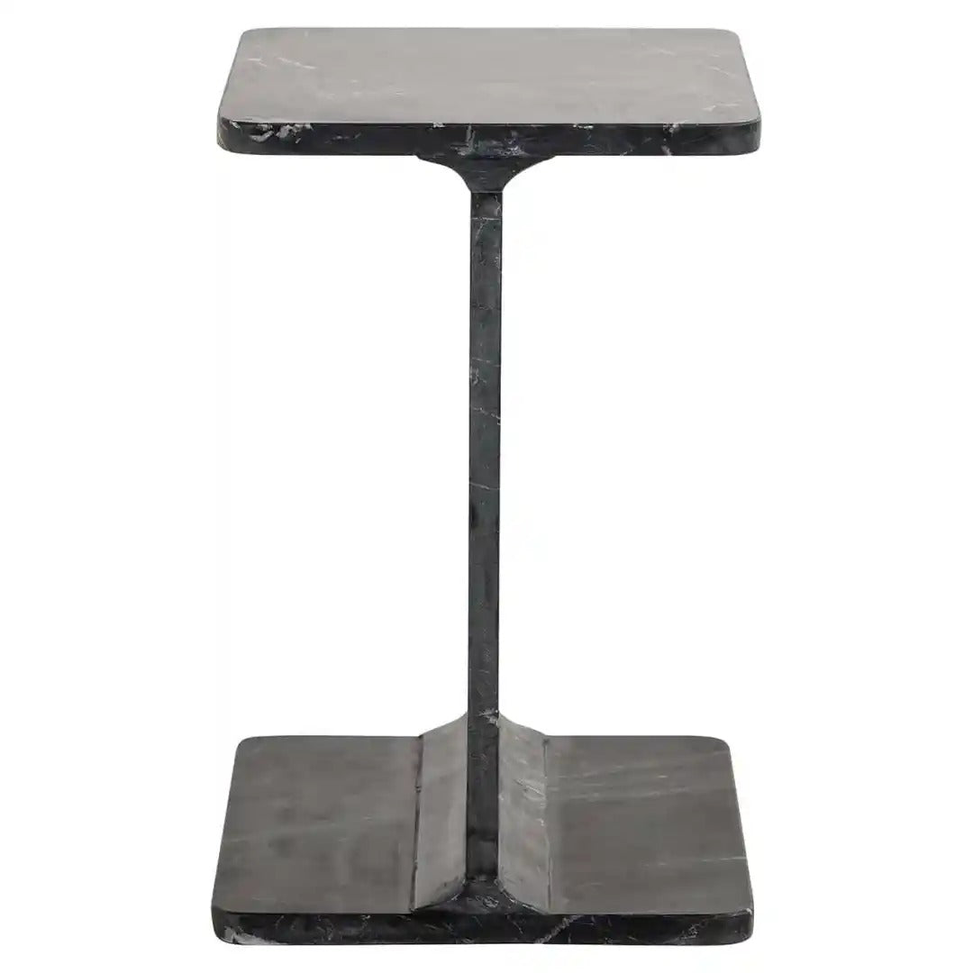 BENSON side table black marble