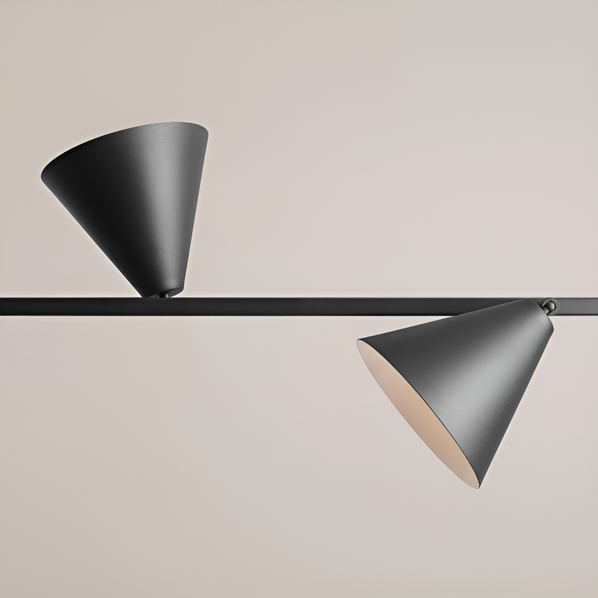 FORM QUATRO schwarze Pendelleuchte