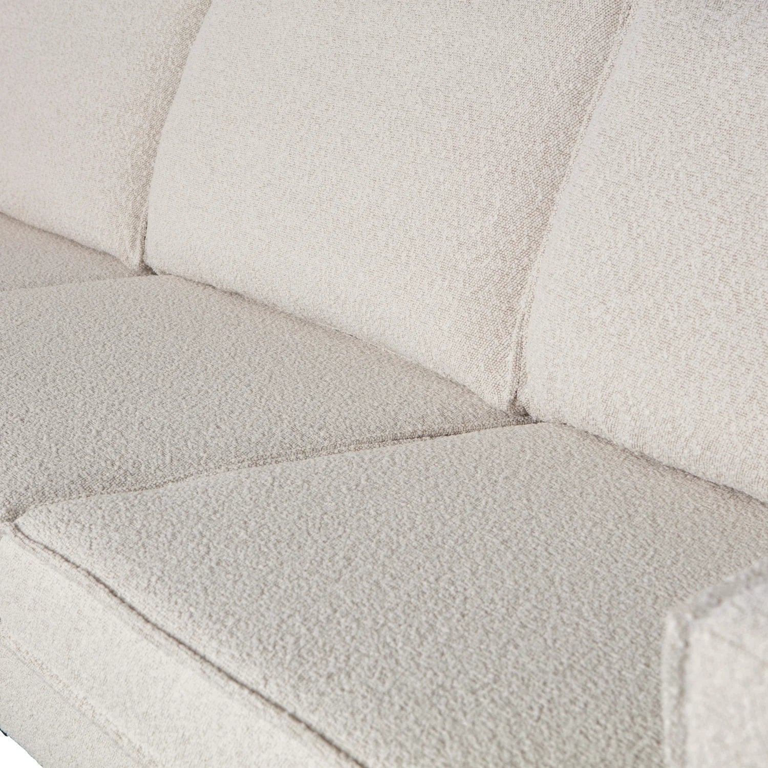 Links -Hand -Chaise Rodeo Creme Bouclé