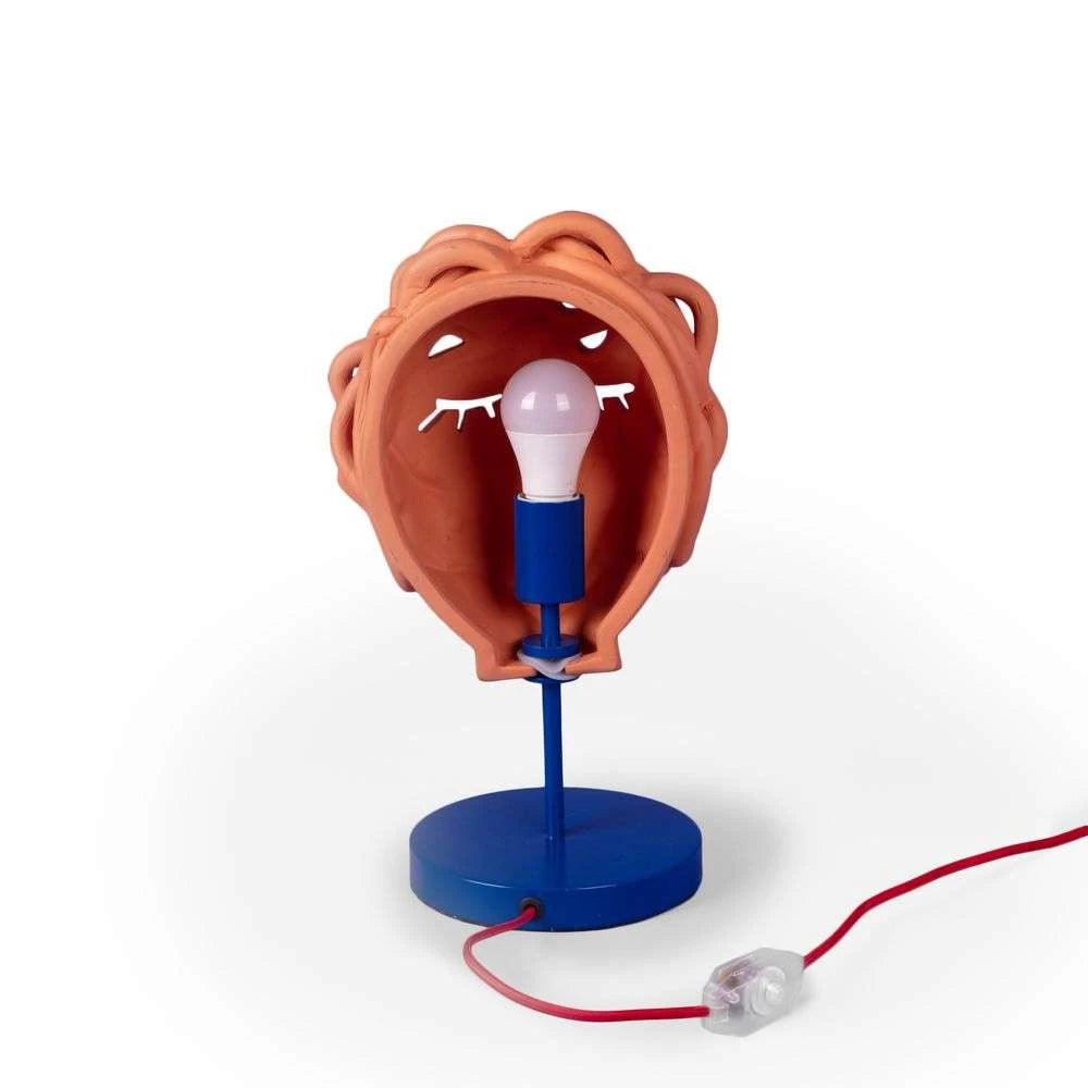 Magna Graecia table lamp - Medusa terracotta