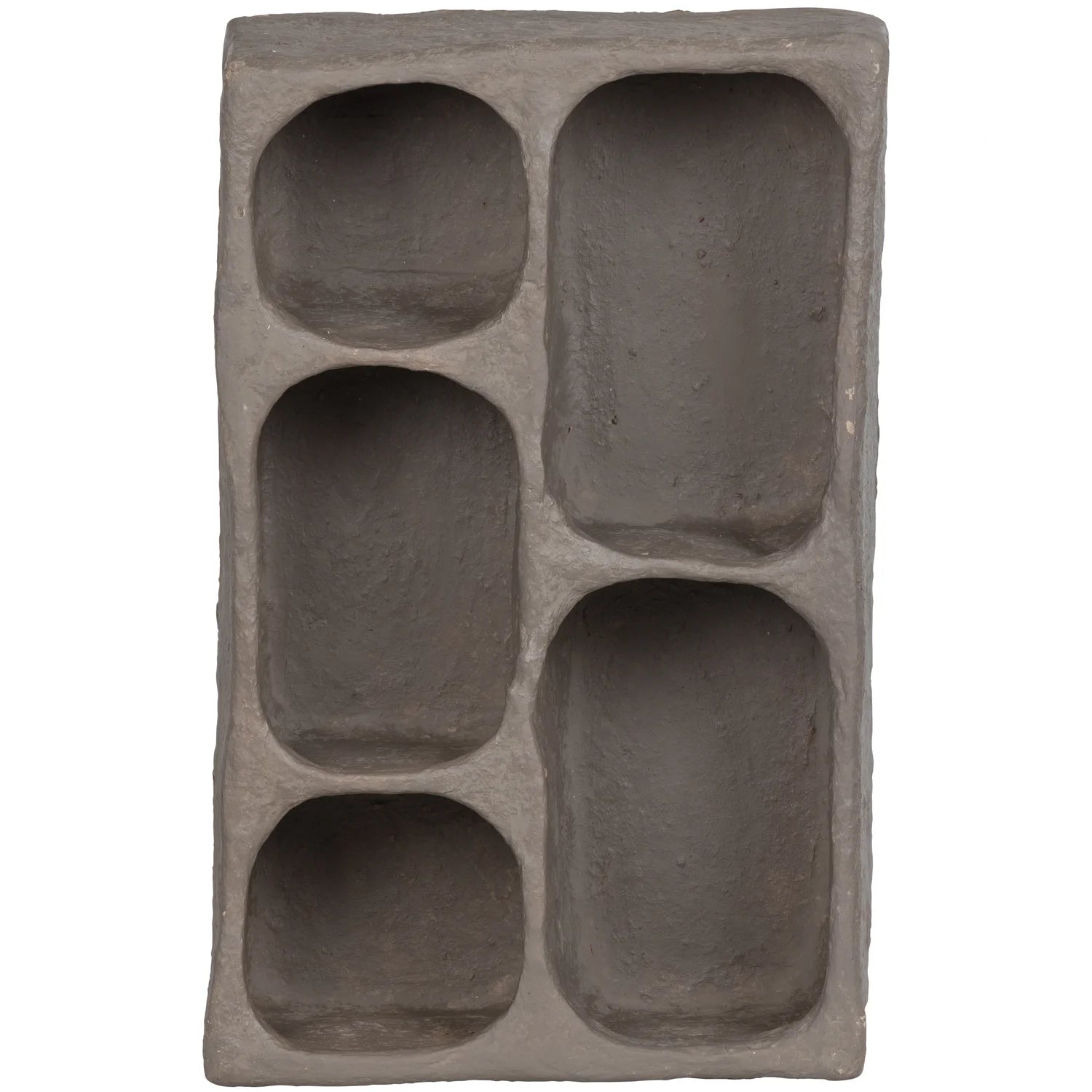 Shelf clay gray paper mâché