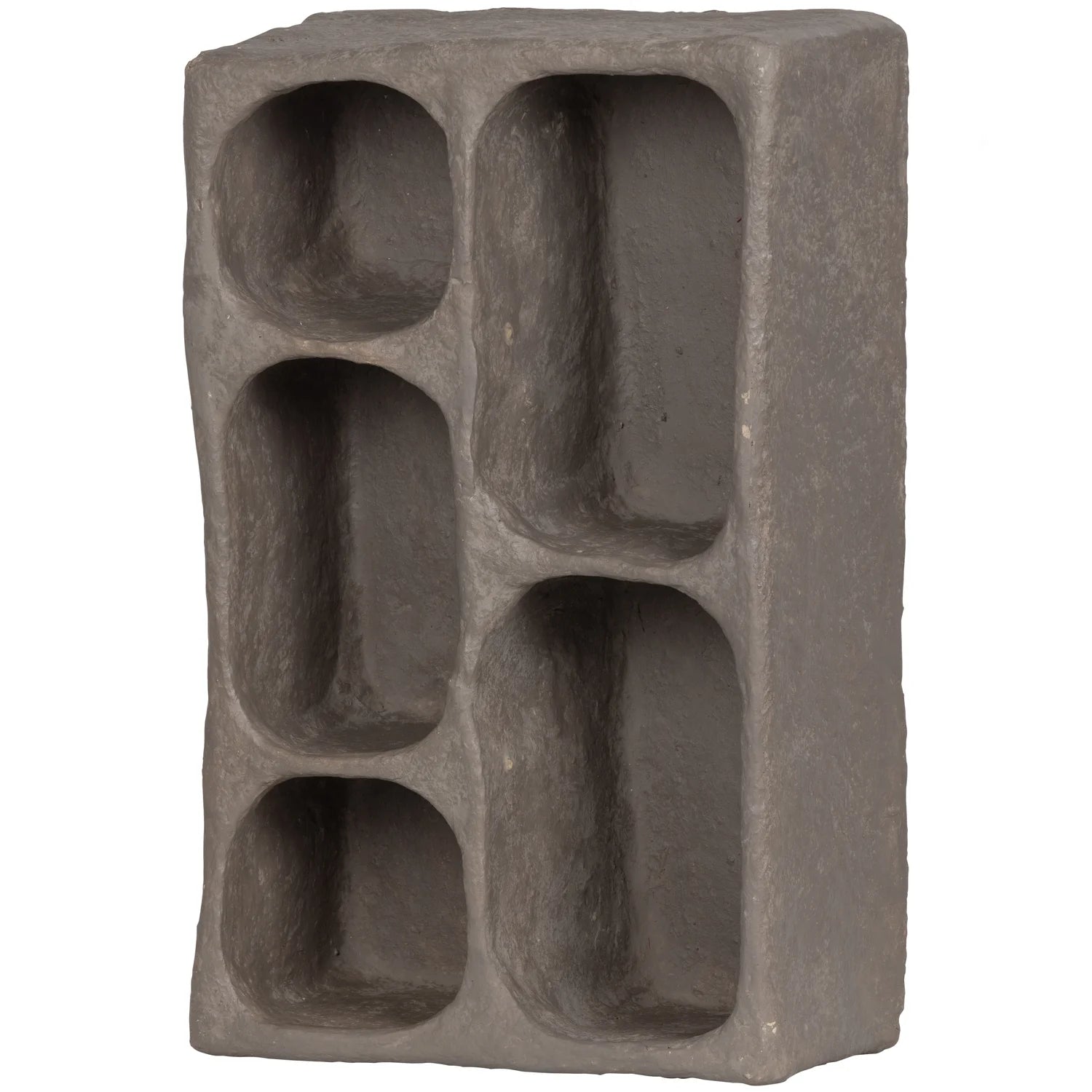 Shelf clay gray paper mâché