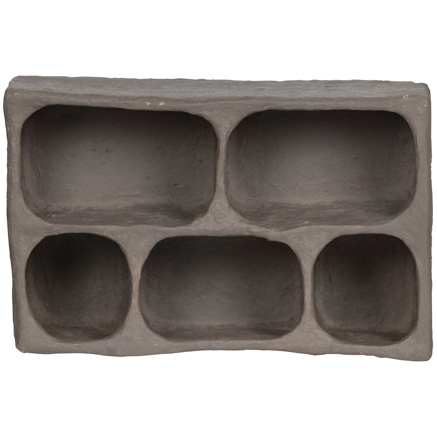 Shelf clay gray paper mâché