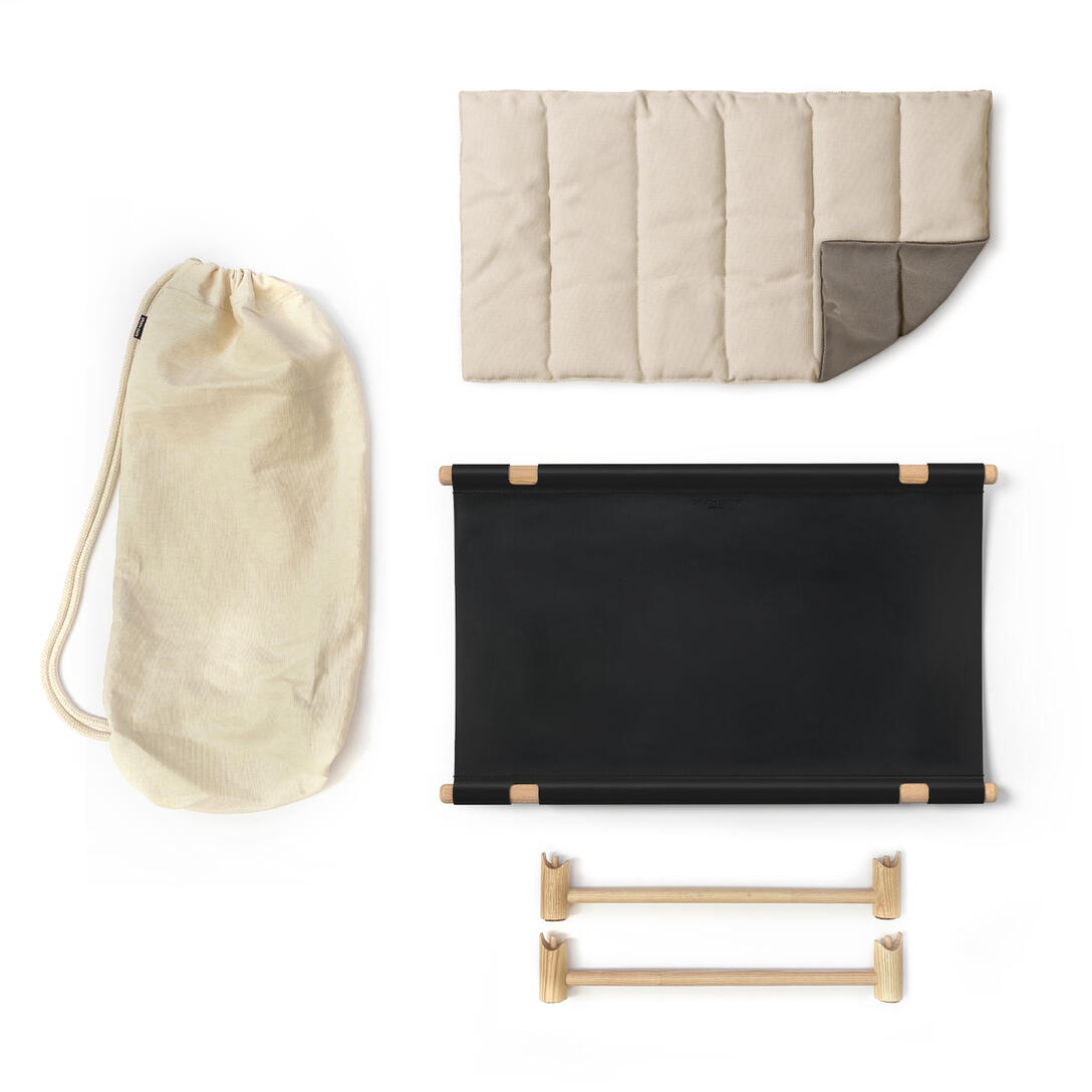 BERBERÉ Dog Bed Black Leather