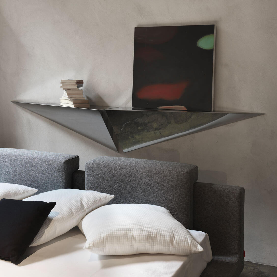 Left-side shelf HENRI steel