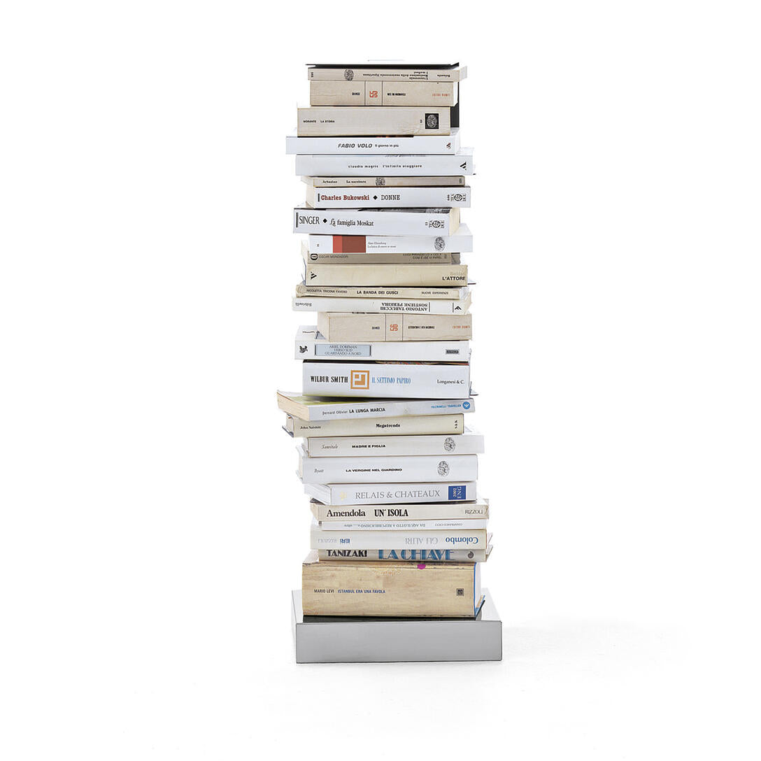 PTOLOMEO ORIGINAL black shelf with steel base
