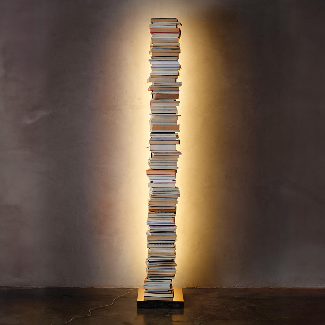 Illuminated Shelf PTOLOMEO LUCE Steel