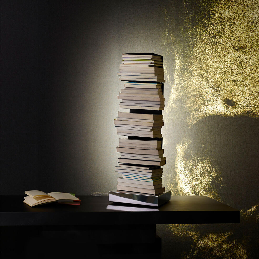 Illuminated Shelf PTOLOMEO LUCE Steel