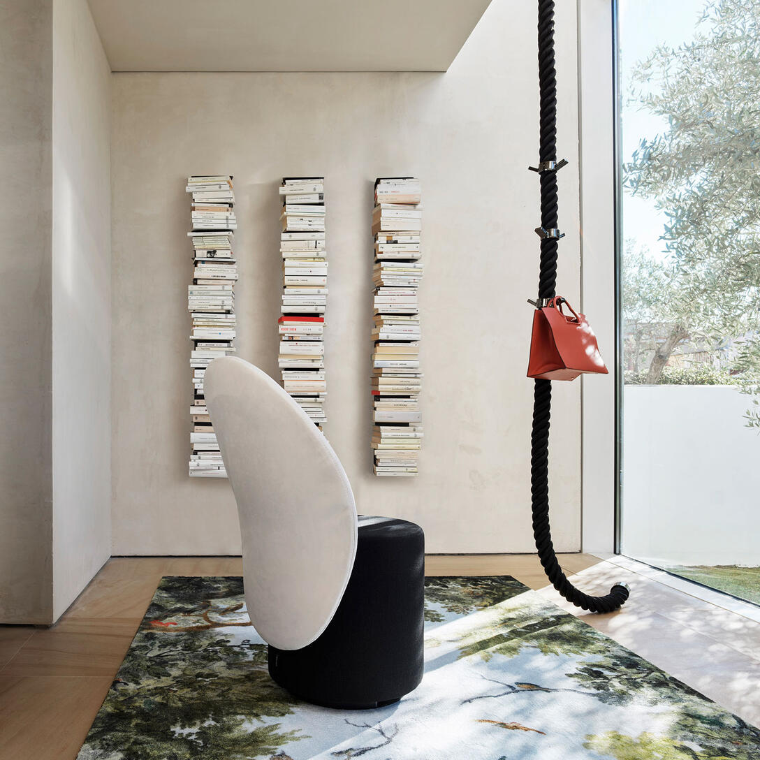 PTOLOMEO WALL White Hanging Shelf