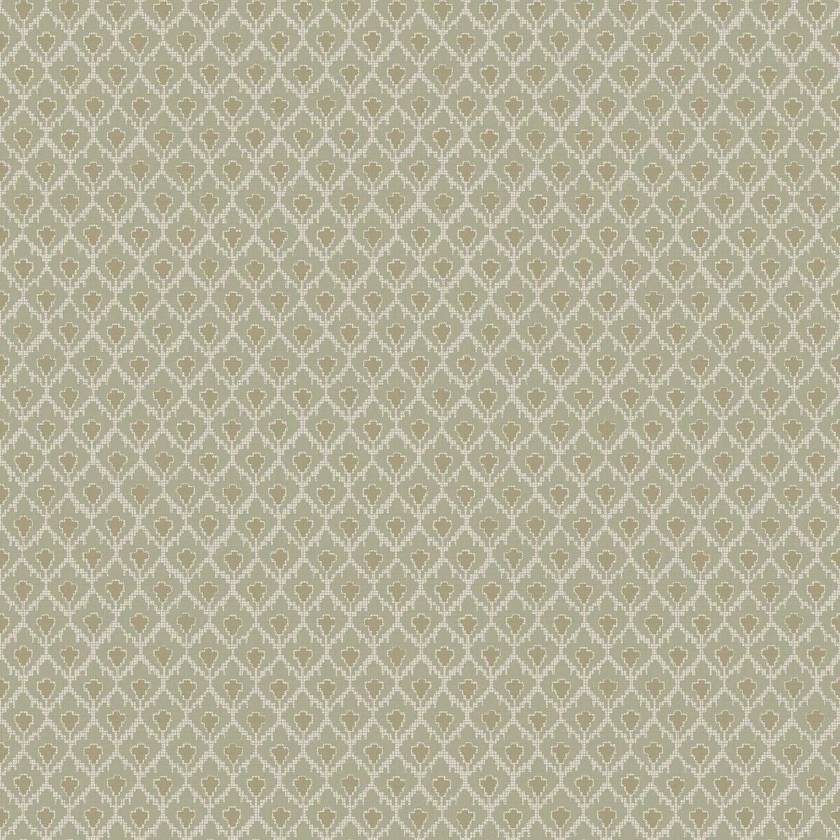 Non-woven paper wallpaper with geometric pattern SVEA green