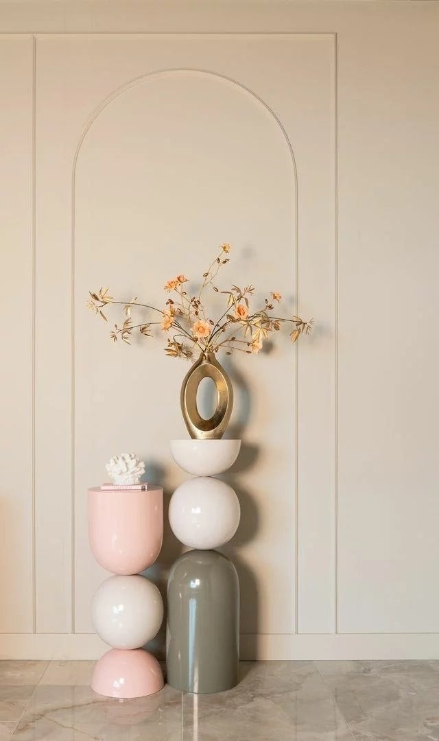 BISOU column green with beige