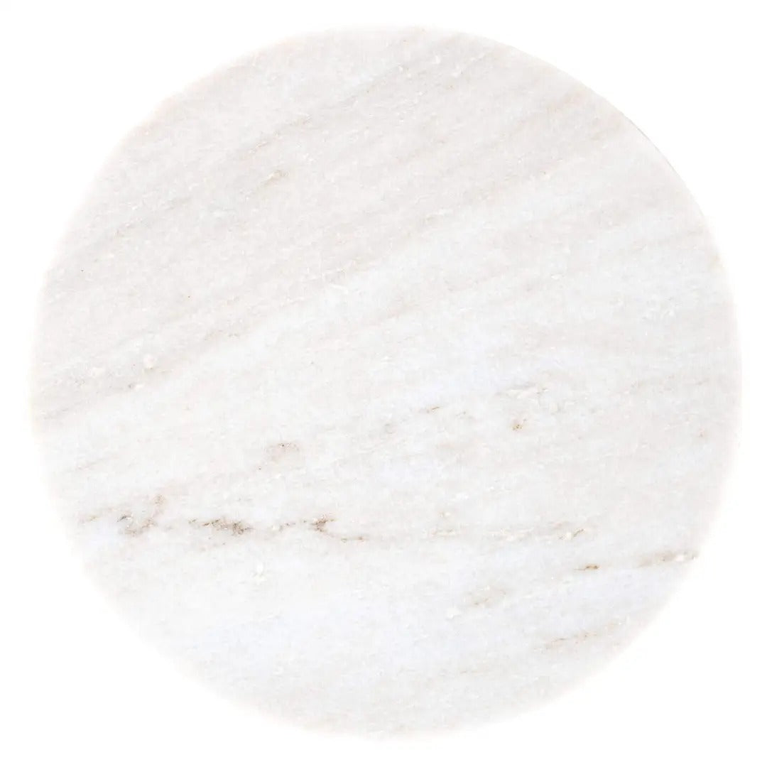 LUCIANO Side Table White Marble