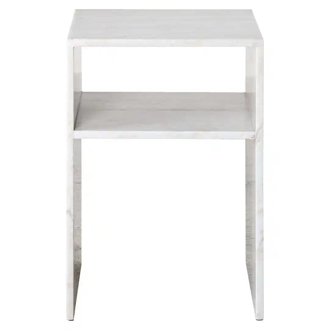 MORAN Side Table White Marble