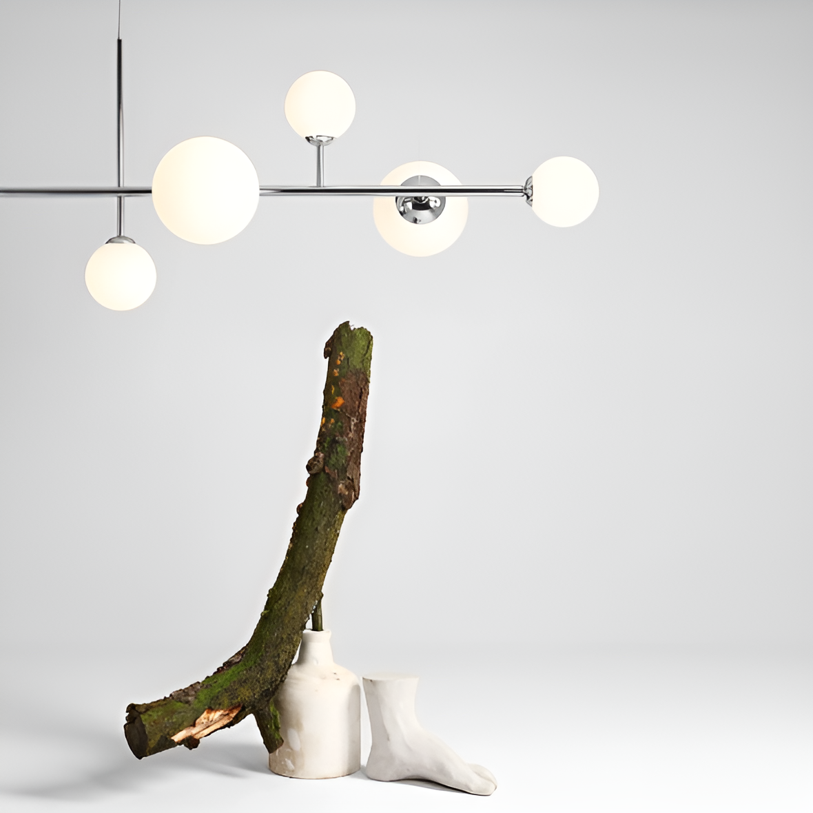DIONE HEXA Chrom Pendelleuchte