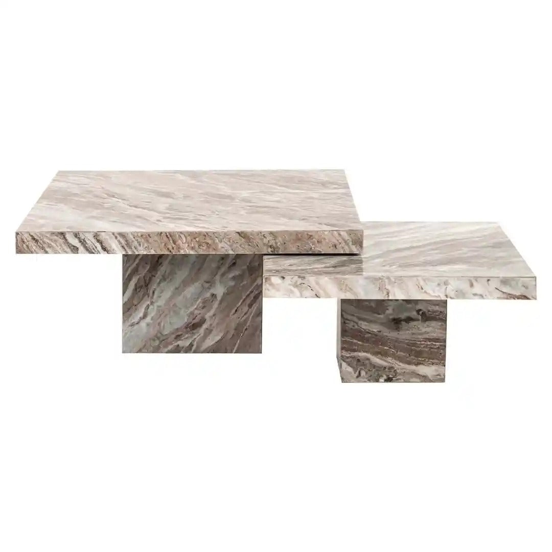 RASHFORD beige coffee table set