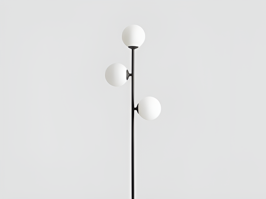 Libra black floor lamp