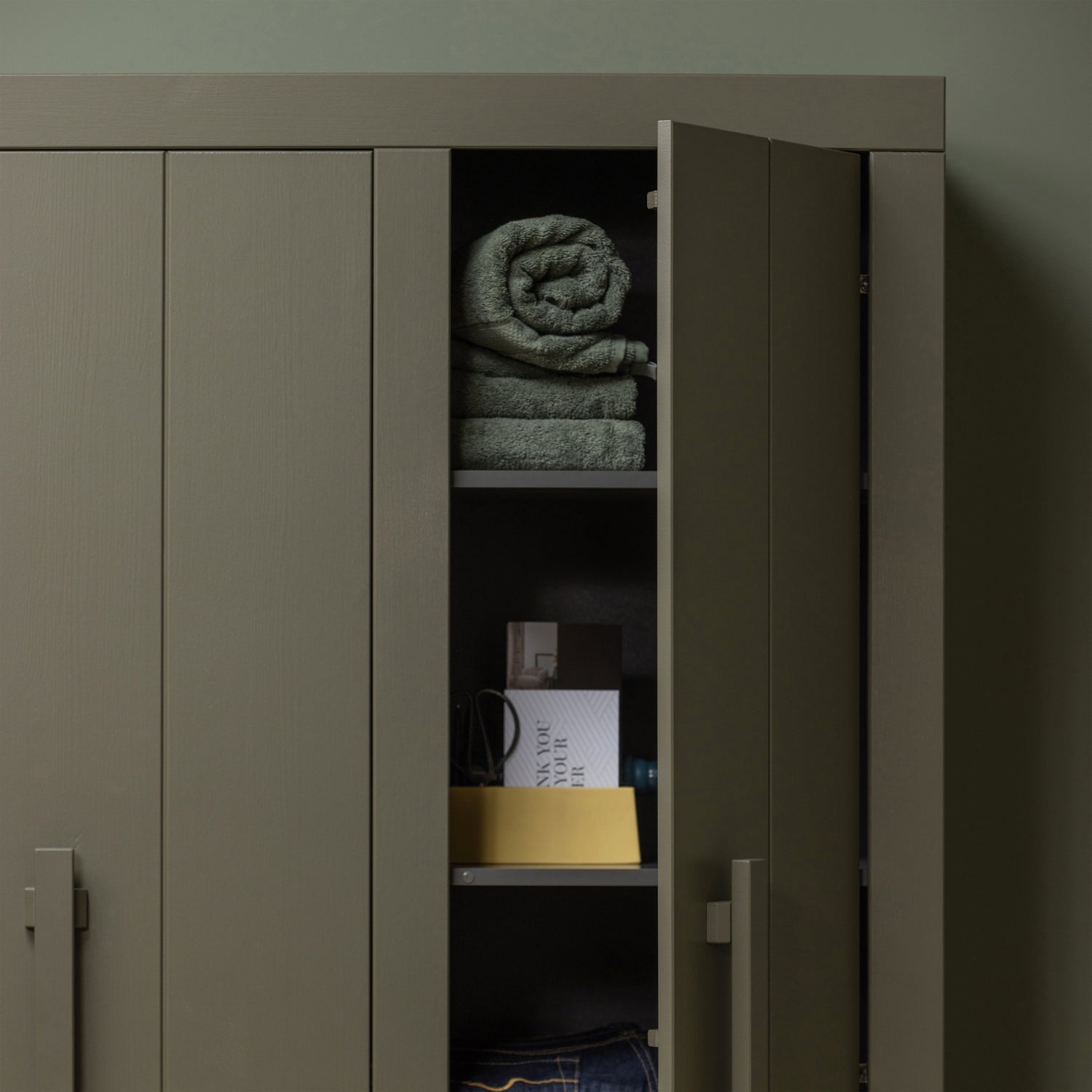 Green Bobby wardrobe