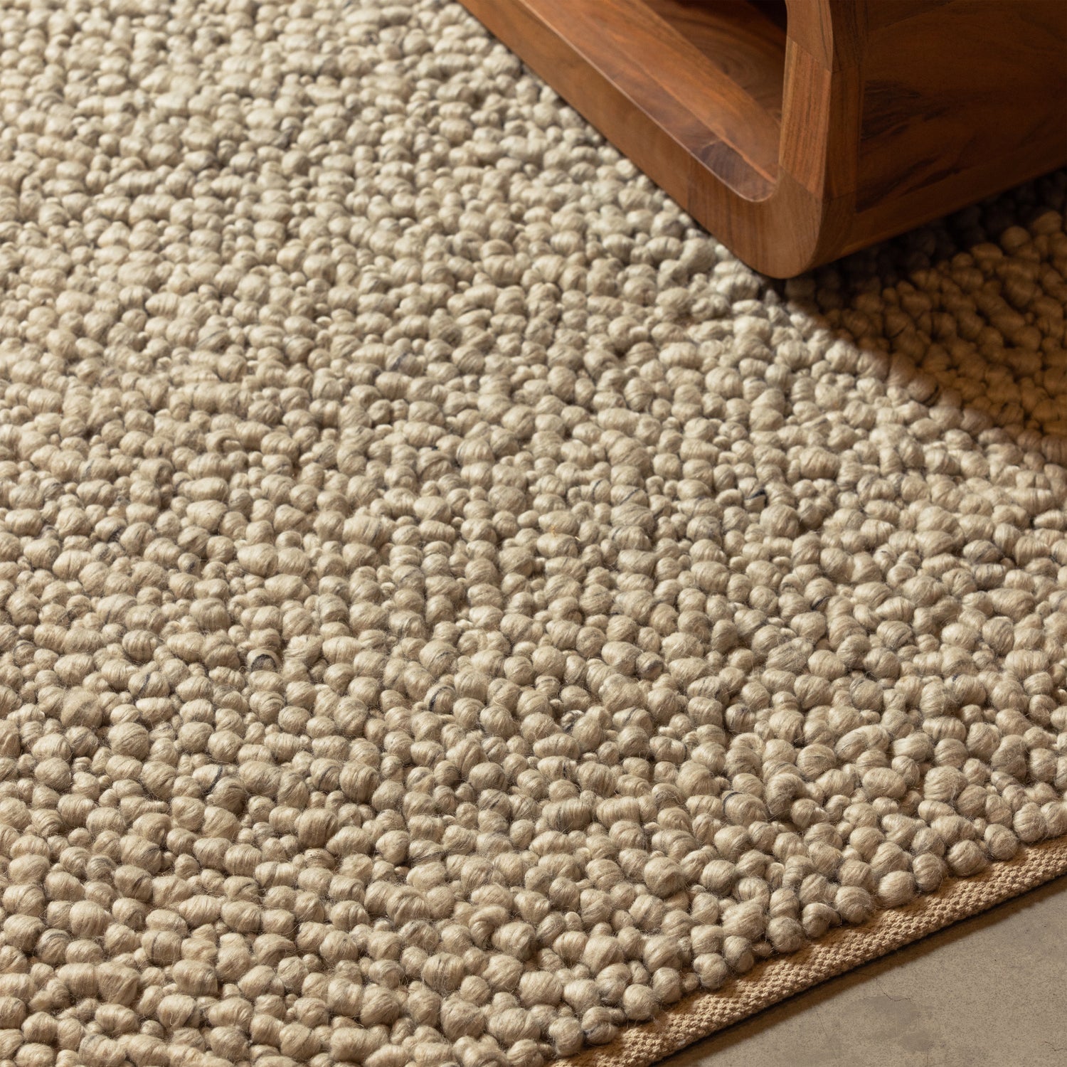Veld beige Teppich