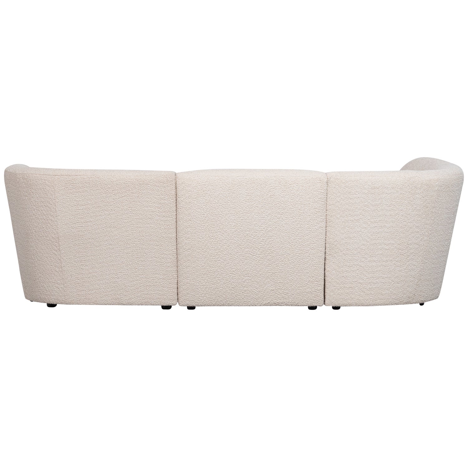 Left -hand corner Coco cream boucle
