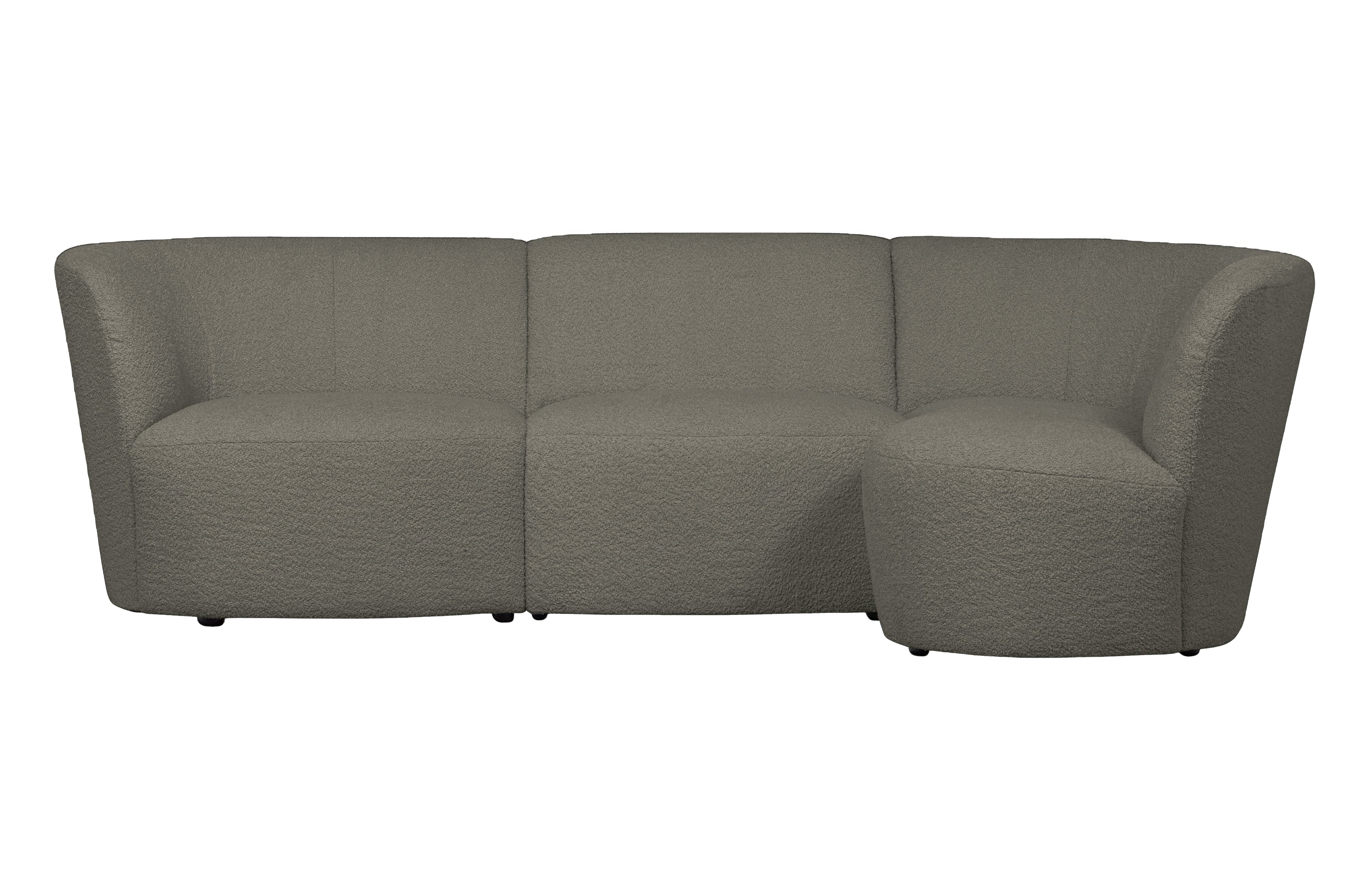 Right -handed corner Coco Green Boucle