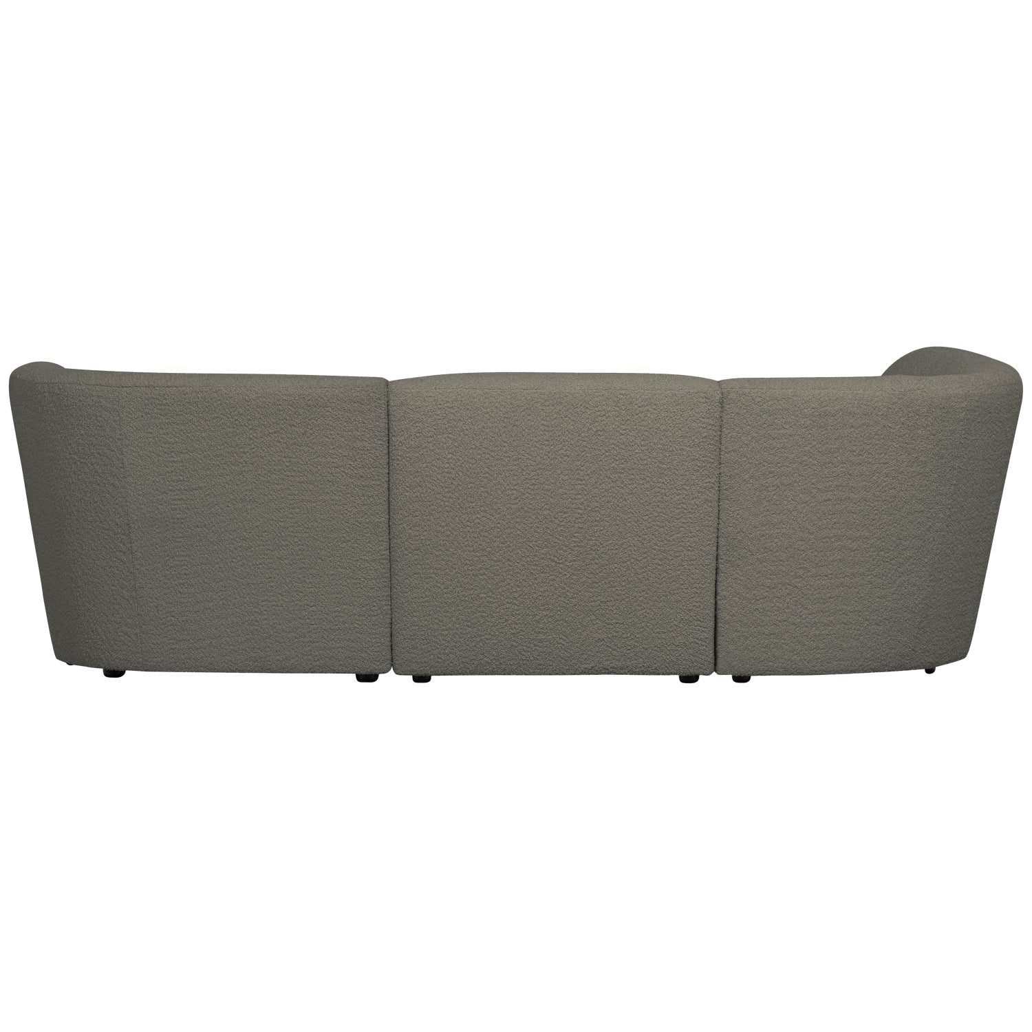 Left -hand corner coco green boucle