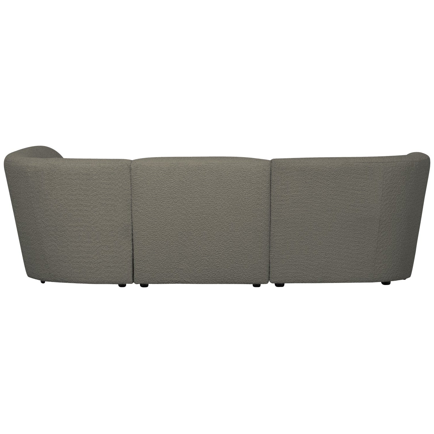 Right -handed corner Coco Green Boucle