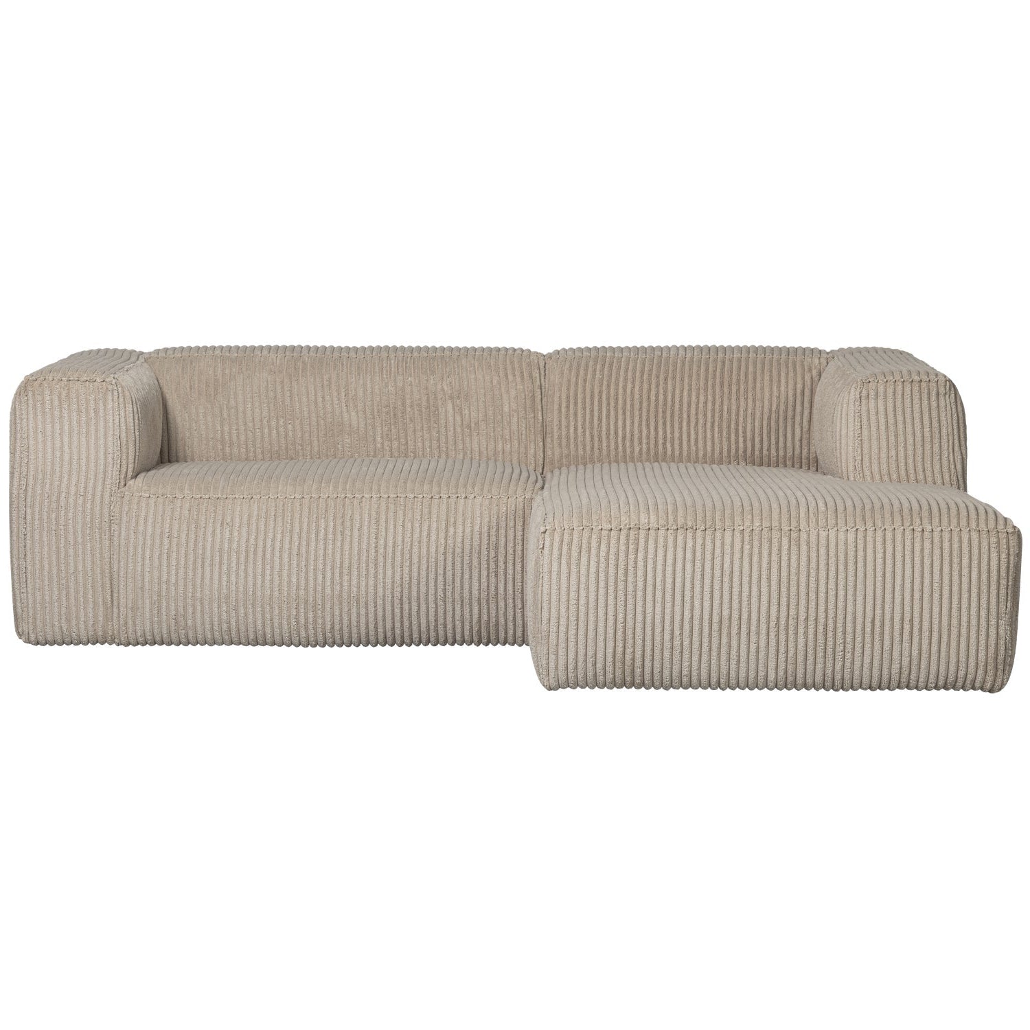 Right -sided corner Bean Beige Corduroy