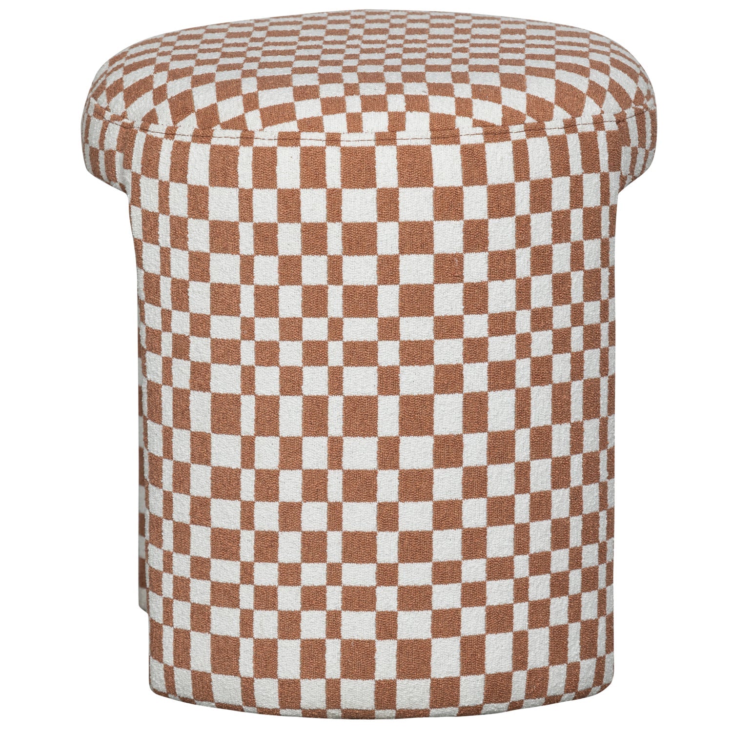 Charlie cream stool with orange