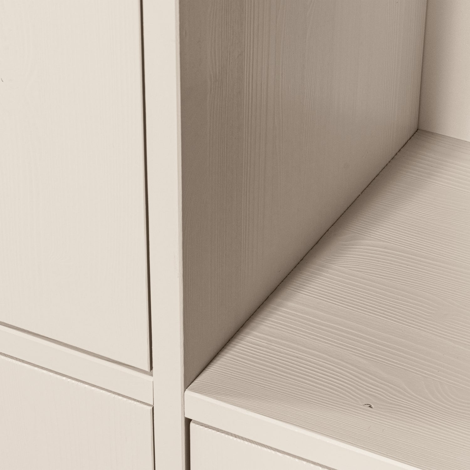 MEREL cream cabinet shelf