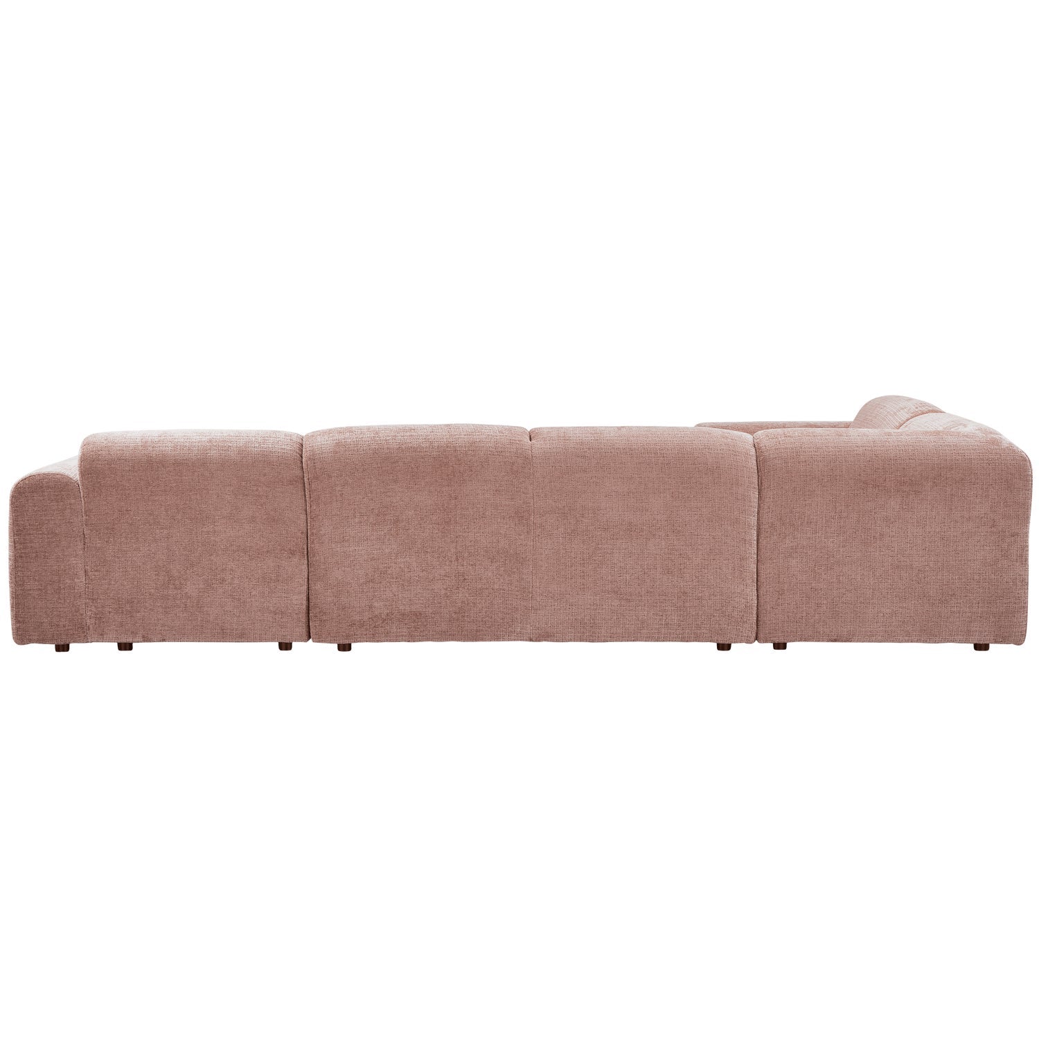 Left-facing panoramic corner sofa CLOUD in pink