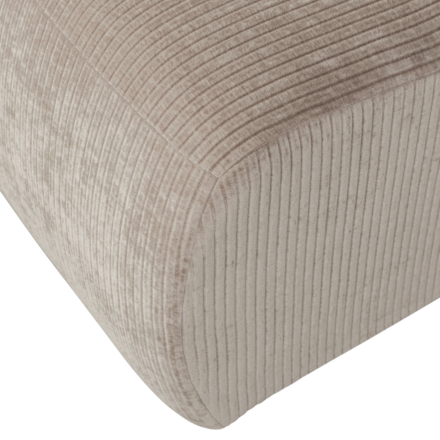 Modulares Sofa MOJO - 1-sitziges Element in dunkelsandfarbener Cord-Optik