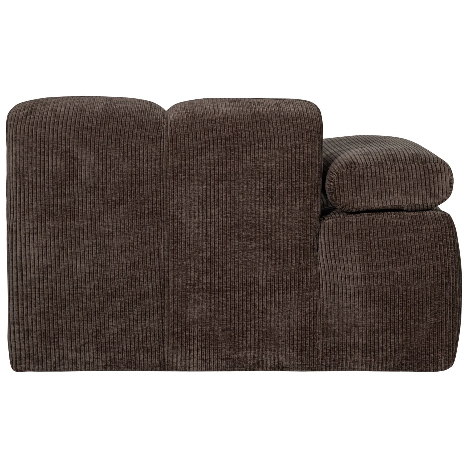 MOJO modular sofa - left element dark brown corduroy