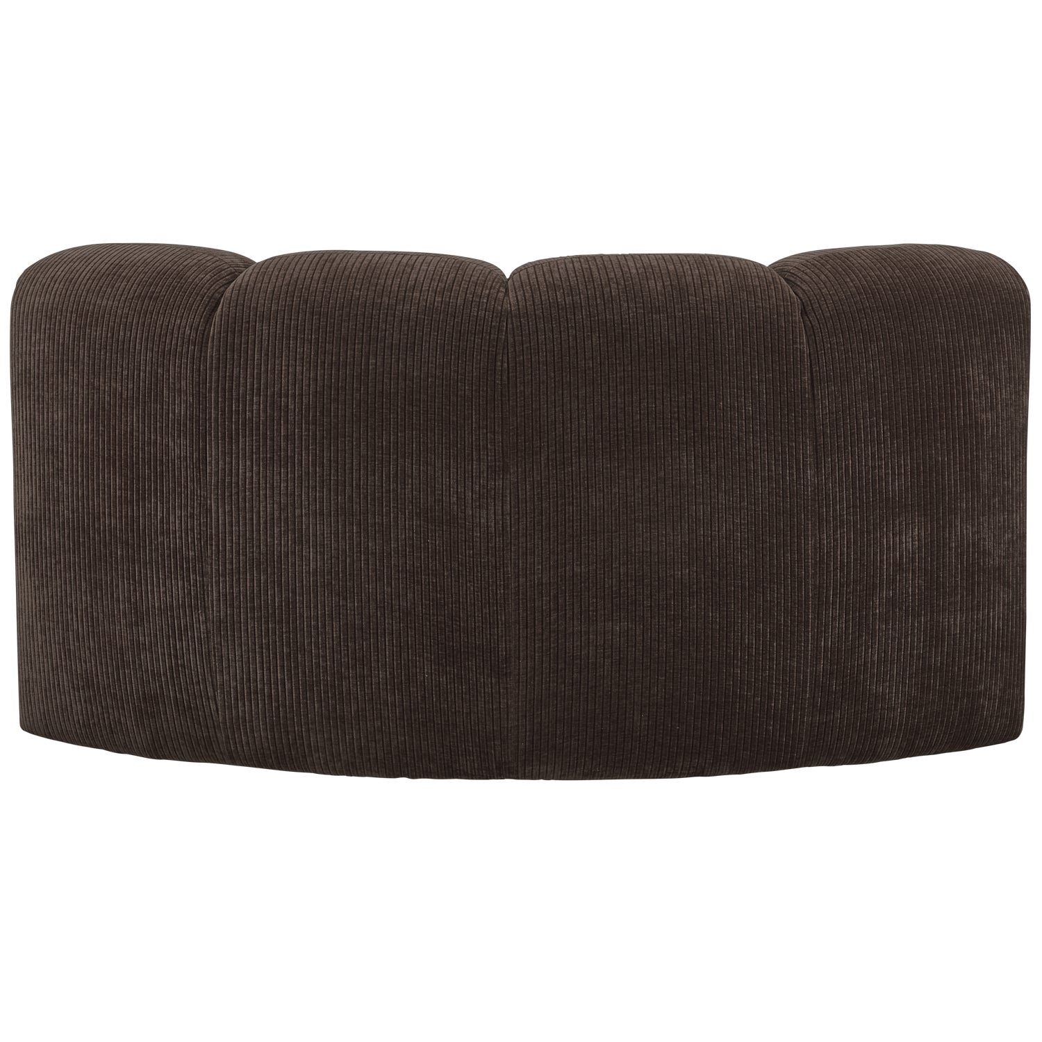 Modulares Sofa MOJO - Eckelement in dunkelbraunem Cord