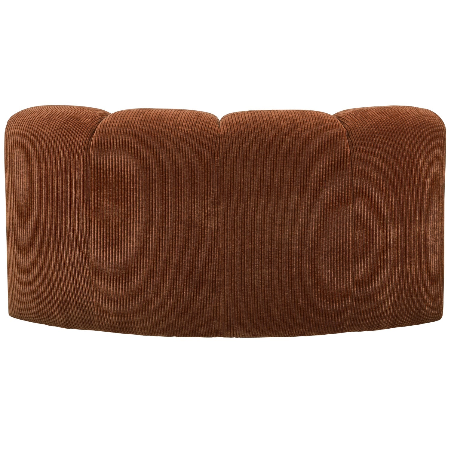 Modulsofa MOJO - braunes Cord-Eckelement