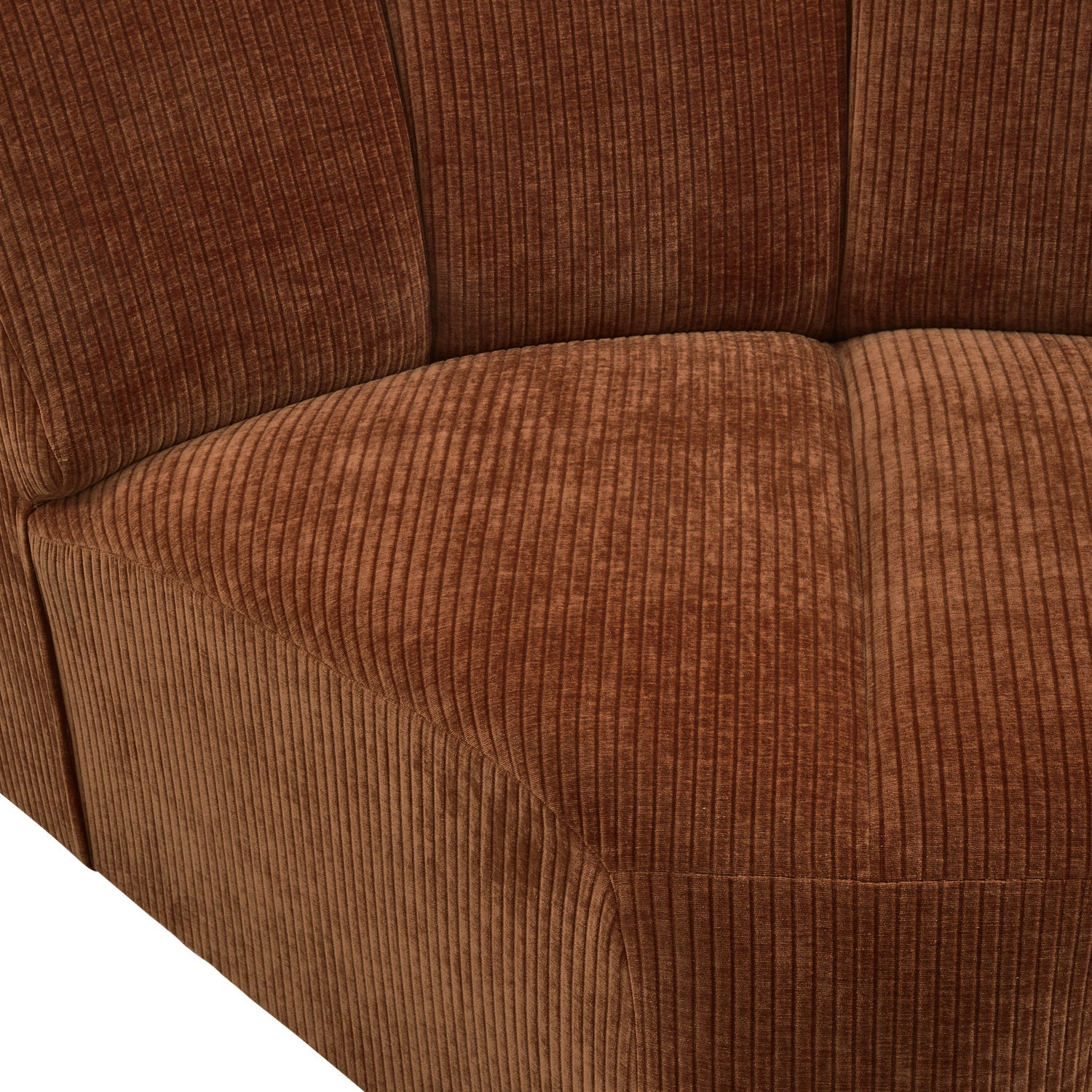 Modulsofa MOJO - braunes Cord-Eckelement