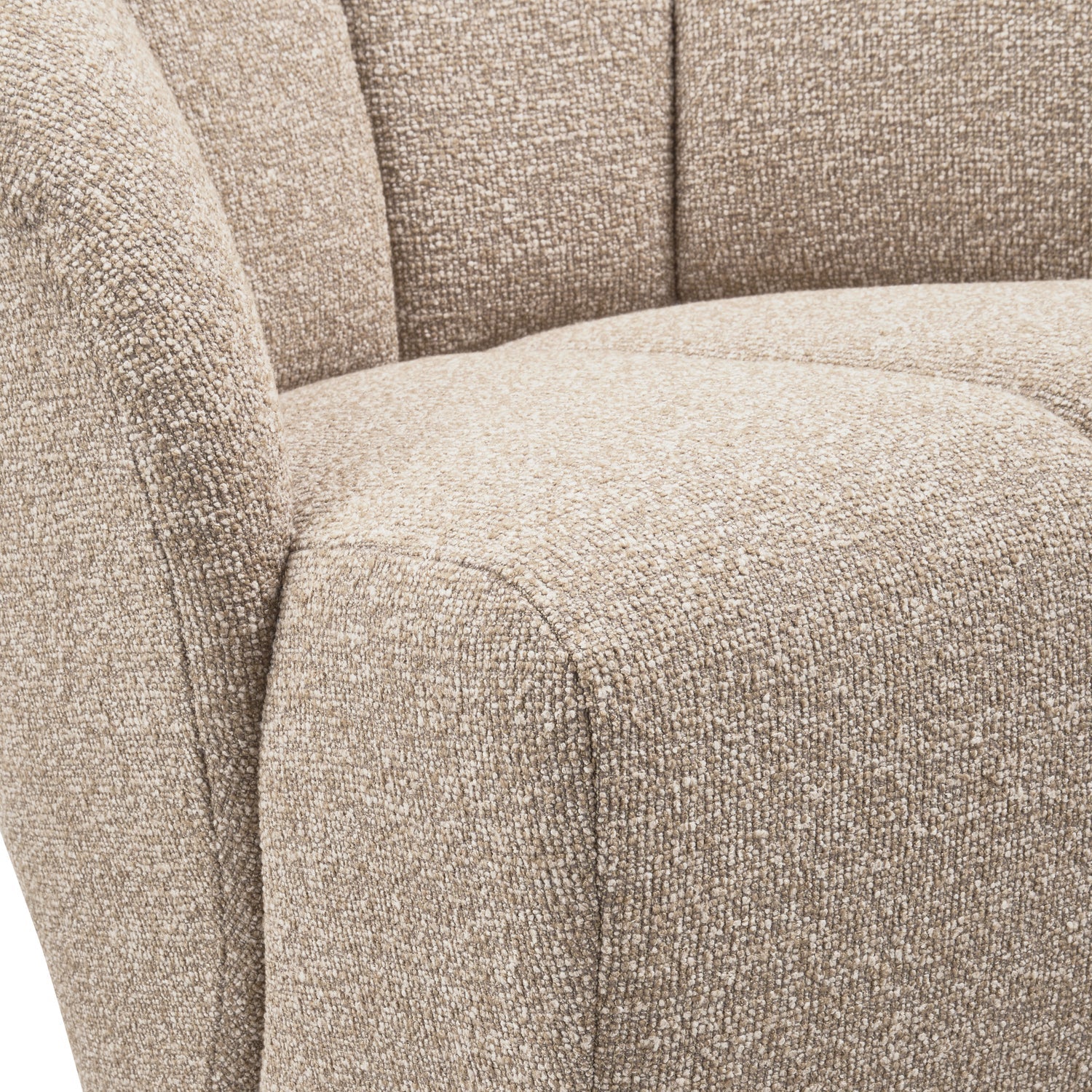 MOJO swivel armchair beige mélange bouclé