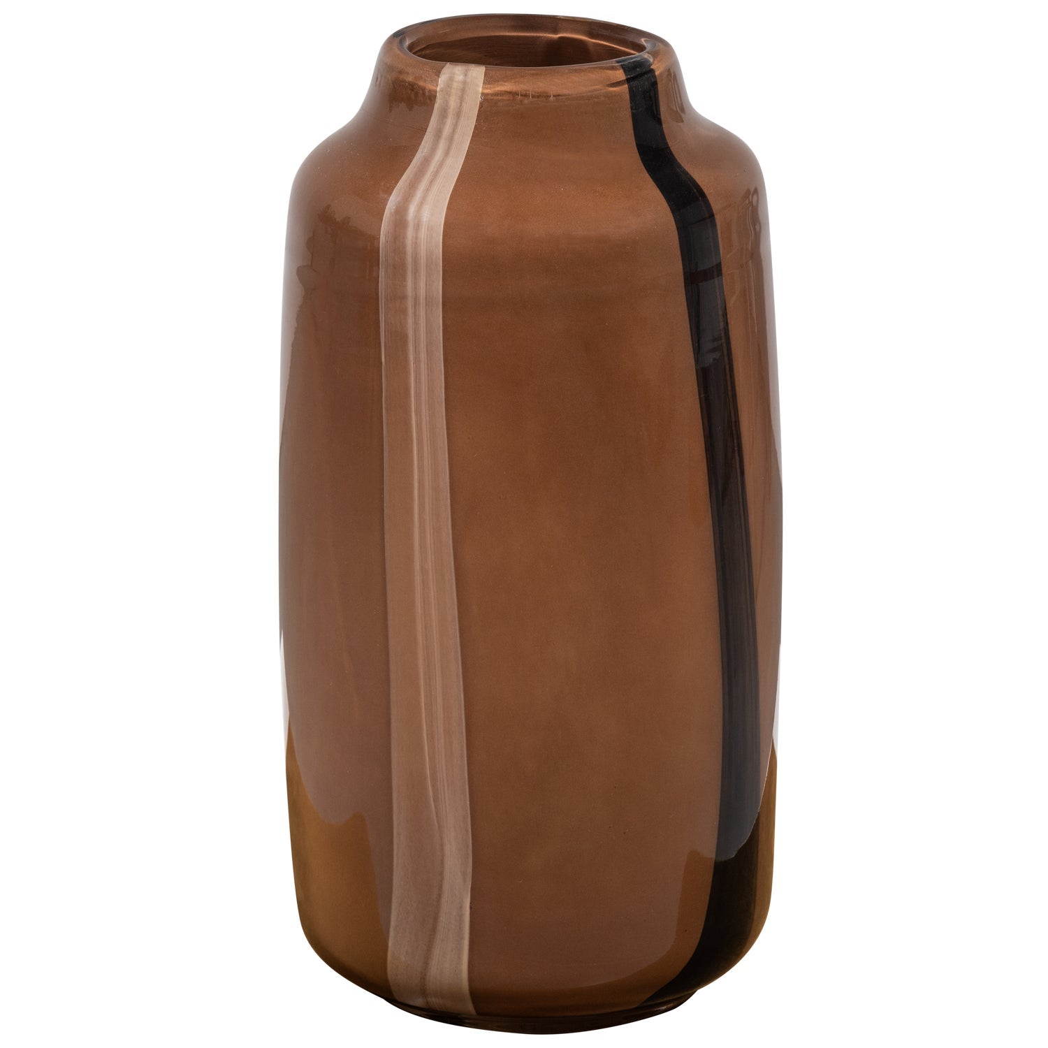 Vase SELENA braunes Glas