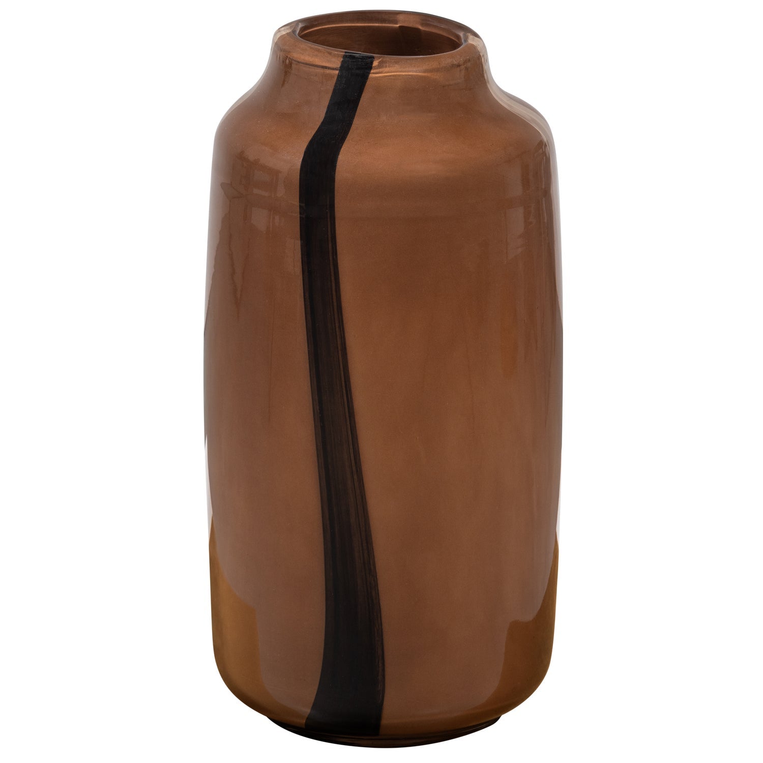 Vase SELENA braunes Glas