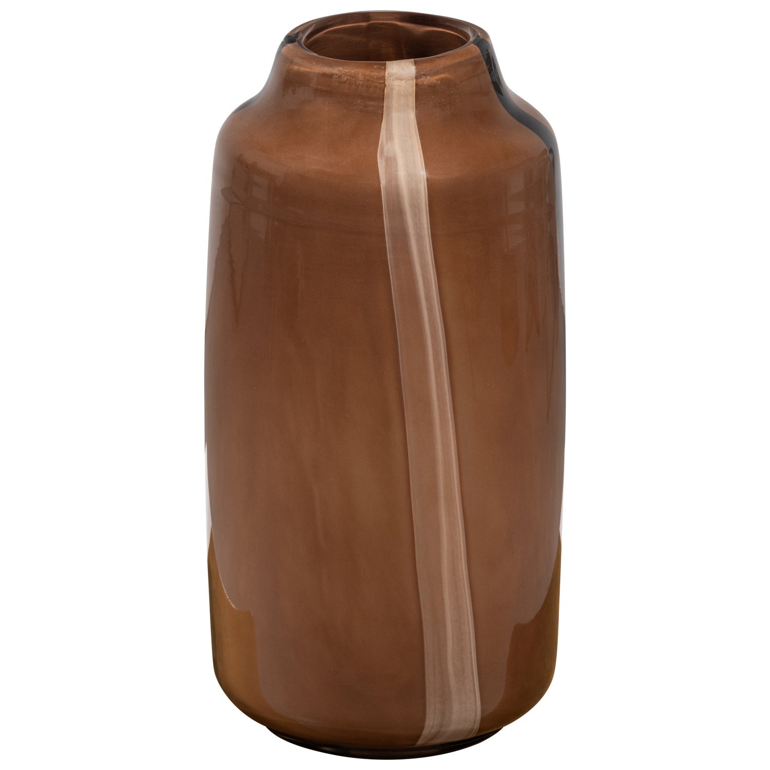 Vase SELENA braunes Glas
