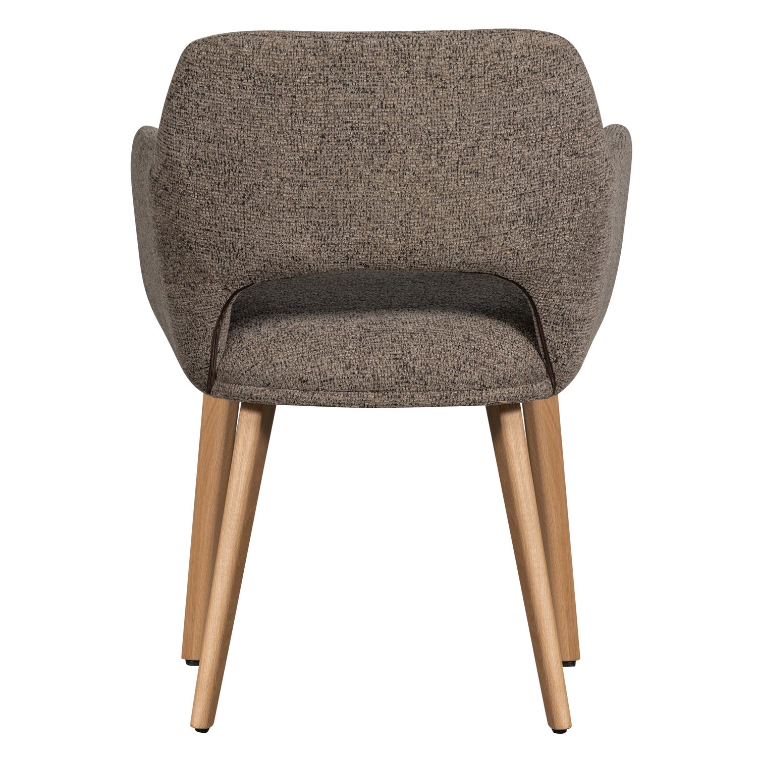 MURAT taupe chair with oak base