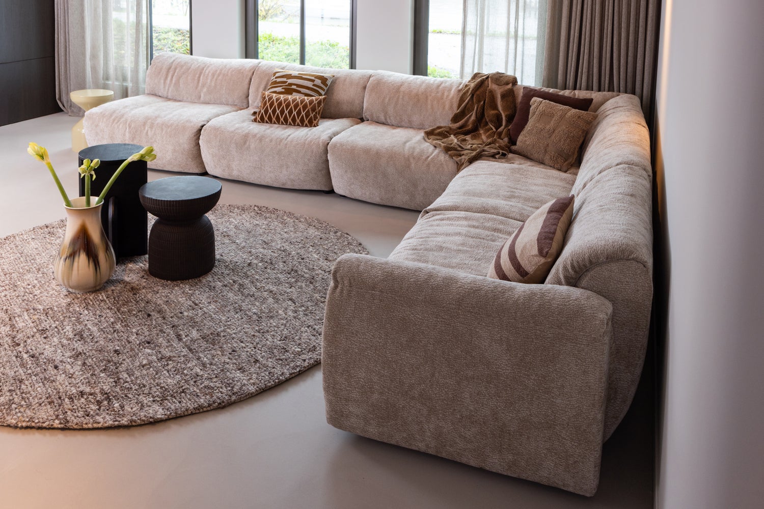 BAGGY 3D Modular Sofa - Sand Corner Element