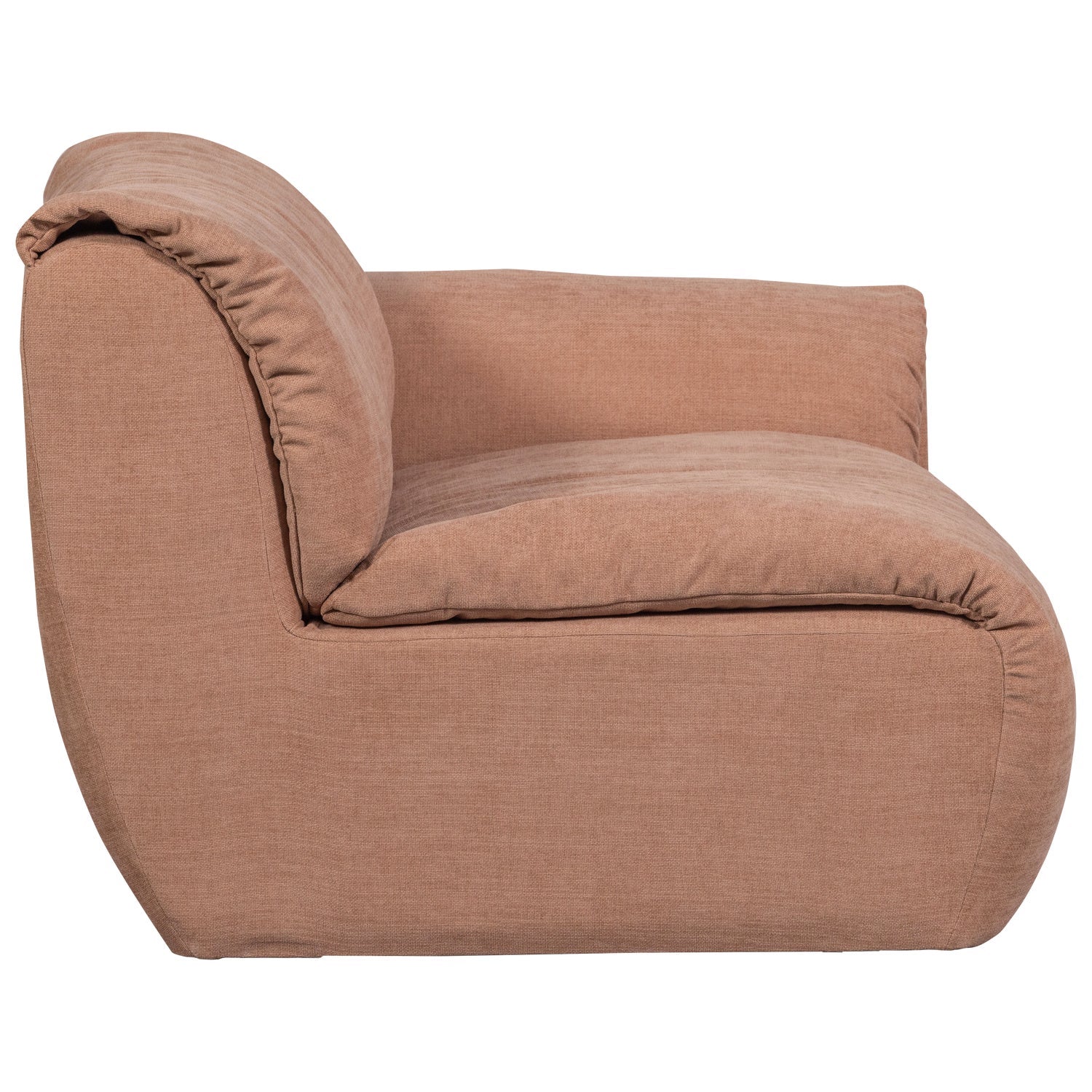 BAGGY modular sofa - right element pink