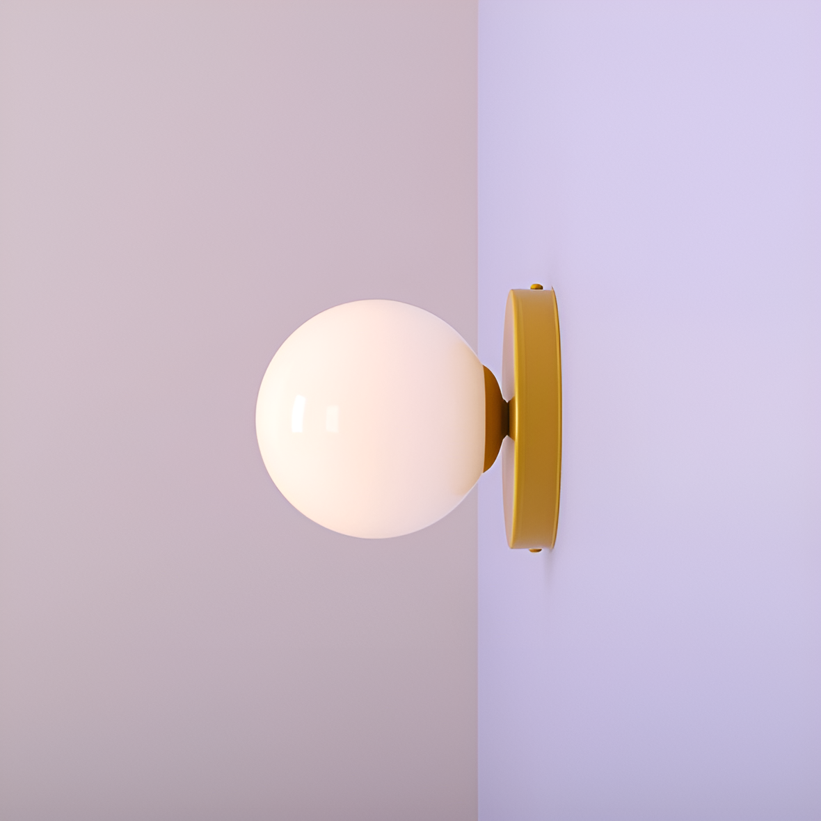 Wandleuchte BALL DUO senf