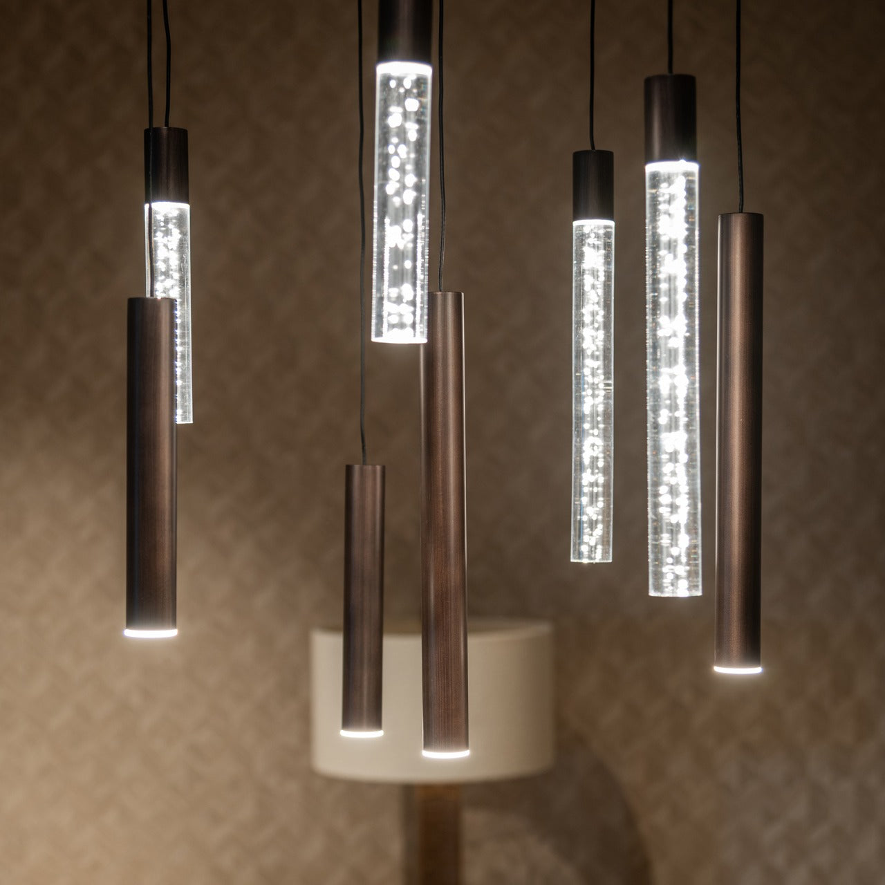 Lampa wisząca OXLEY brązowy