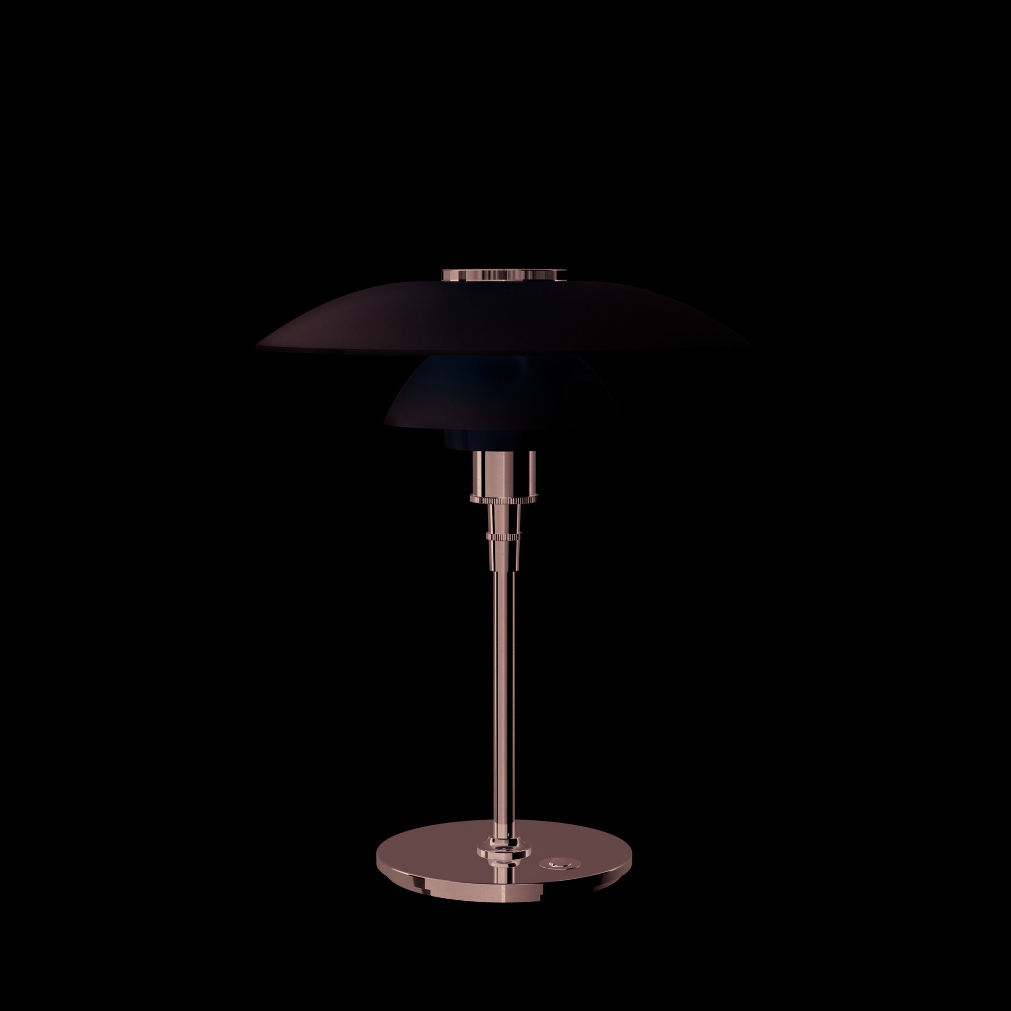 PH 4½-3½ Table Lamp white with chrome base