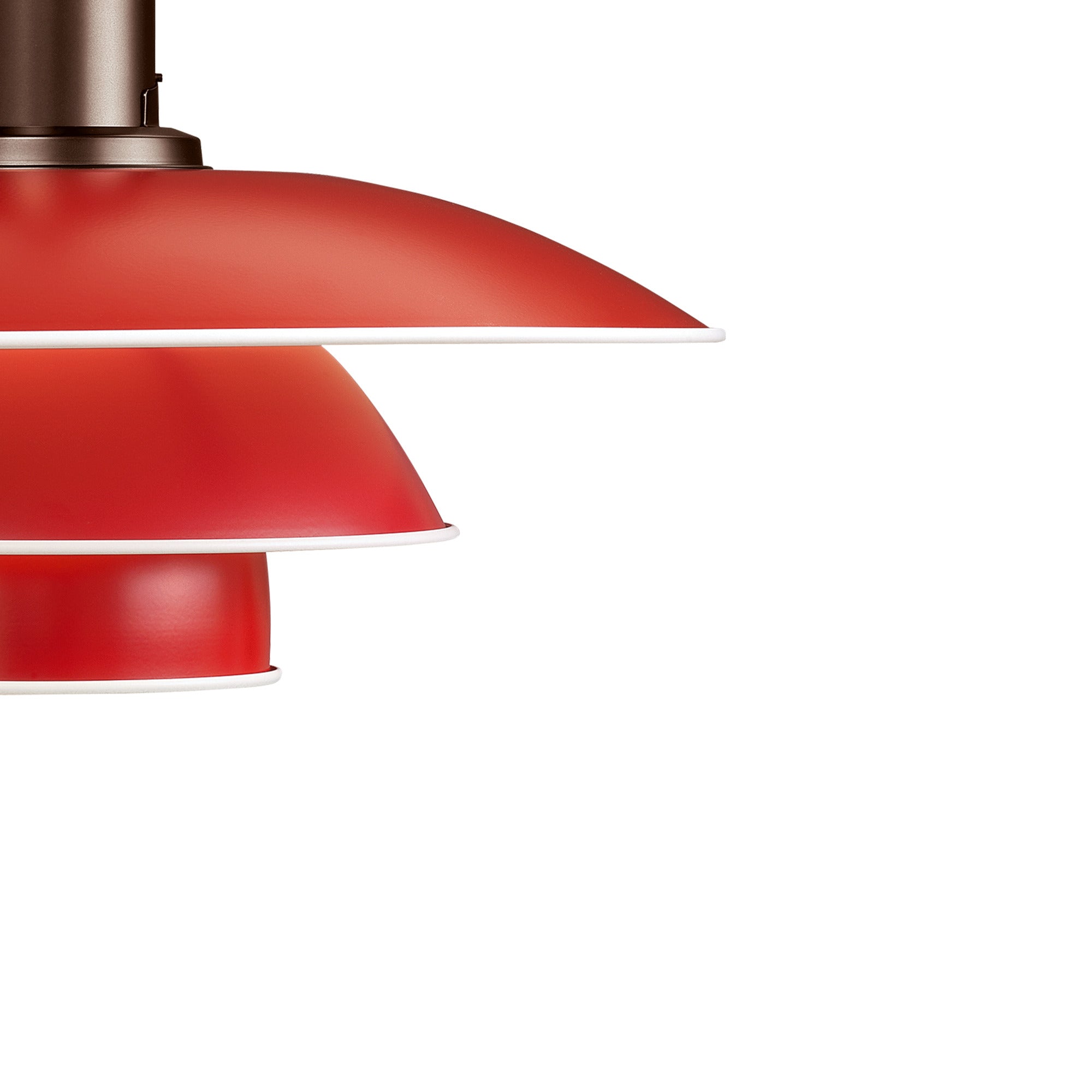PH 3½-3 Red Pendant Lamp