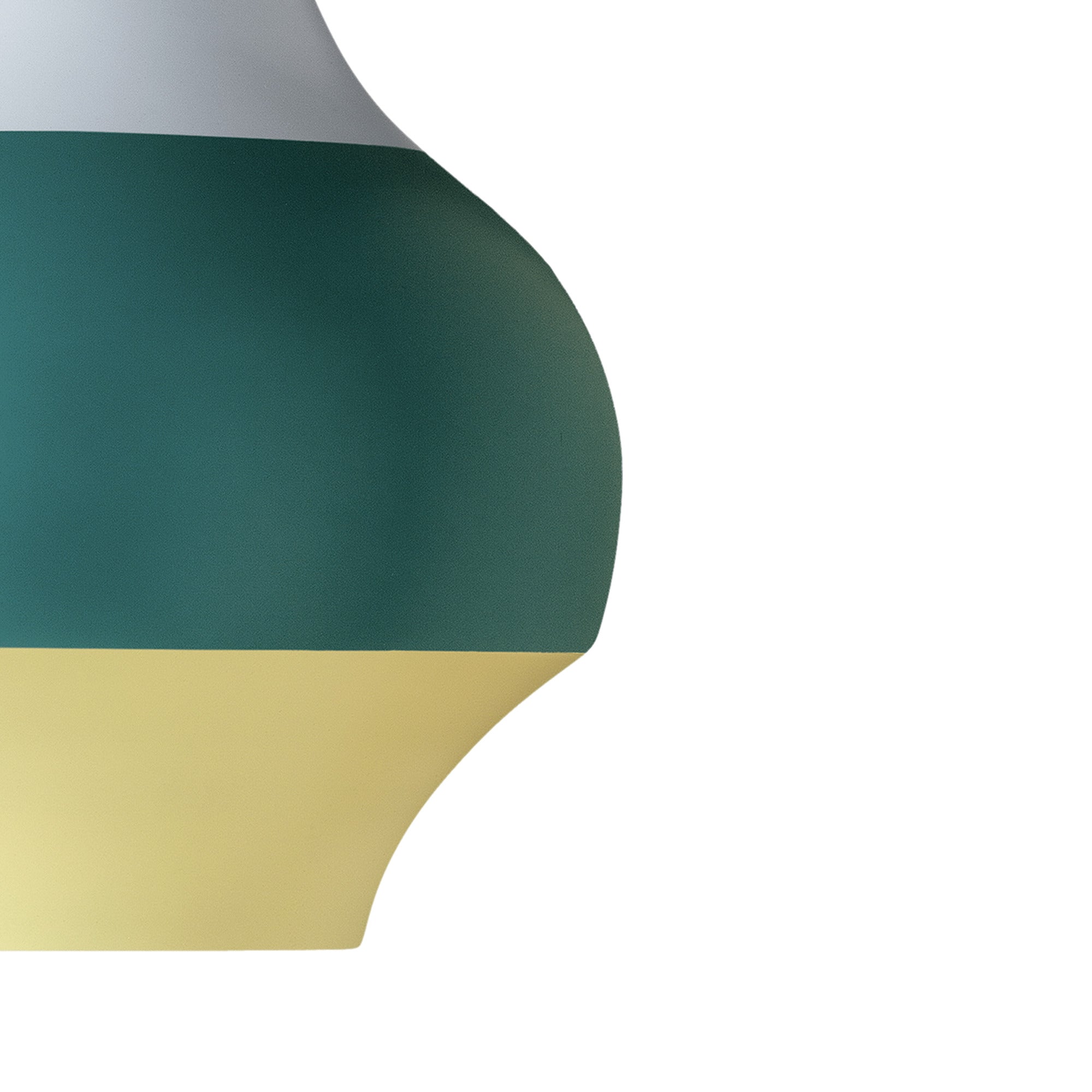 Pendelleuchte CIRQUE gelb-grün-blau mit rotem Ende