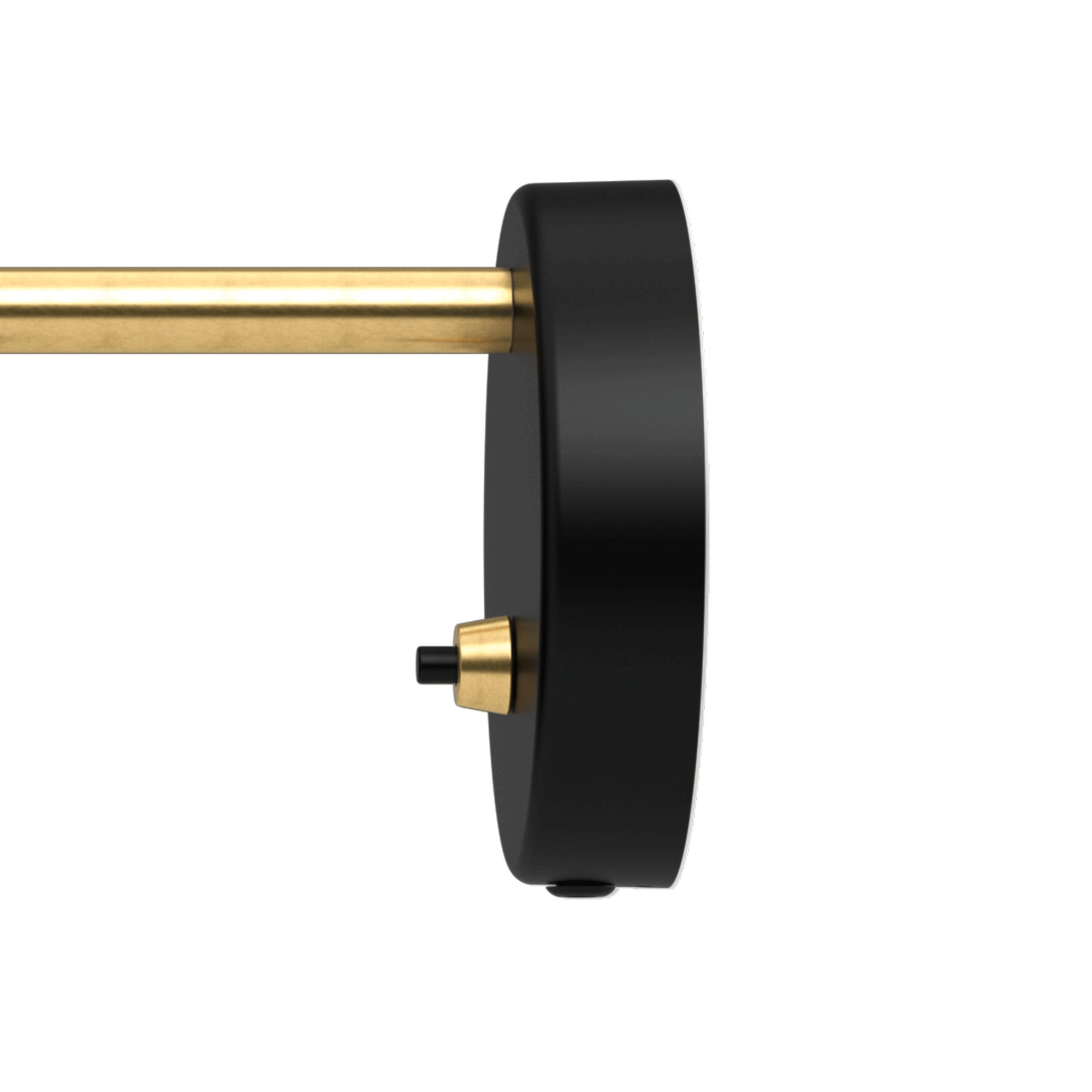 VL 38 Wall Lamp Black with Gold Finish
