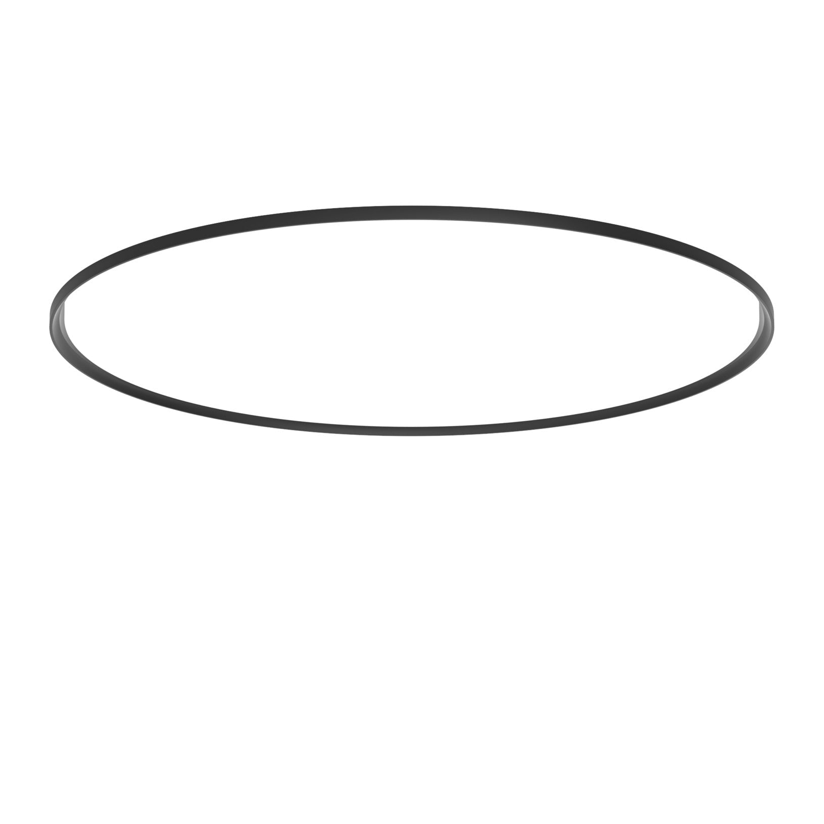 Plafon podtynkowy LP SLIM ROUND RECESSED czarny